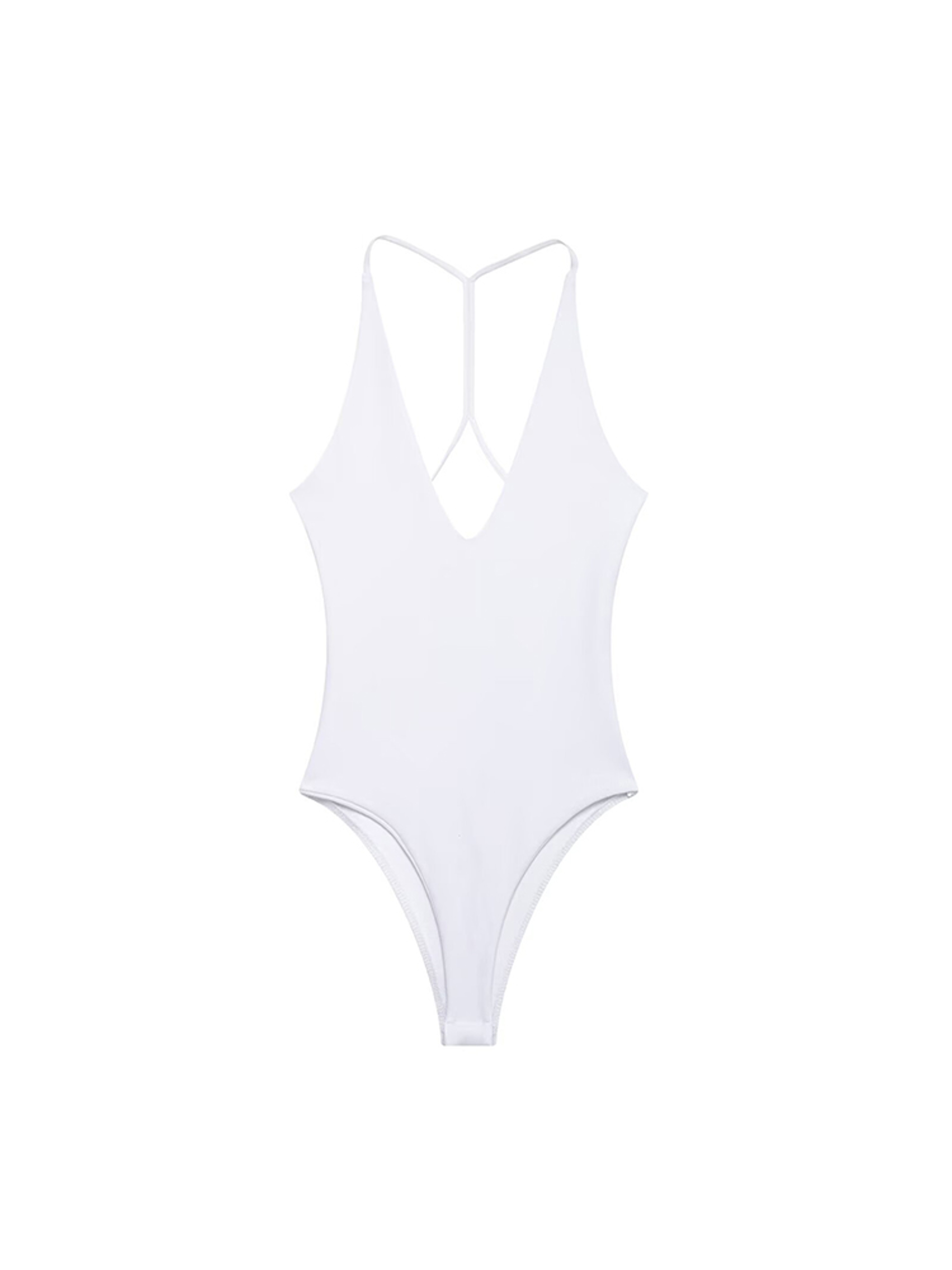 Sexy Backless Bodysuit, Chic V Neck Sling Top, Slim Fit Summer Body Suits for Women, High Street Fashion – view 4