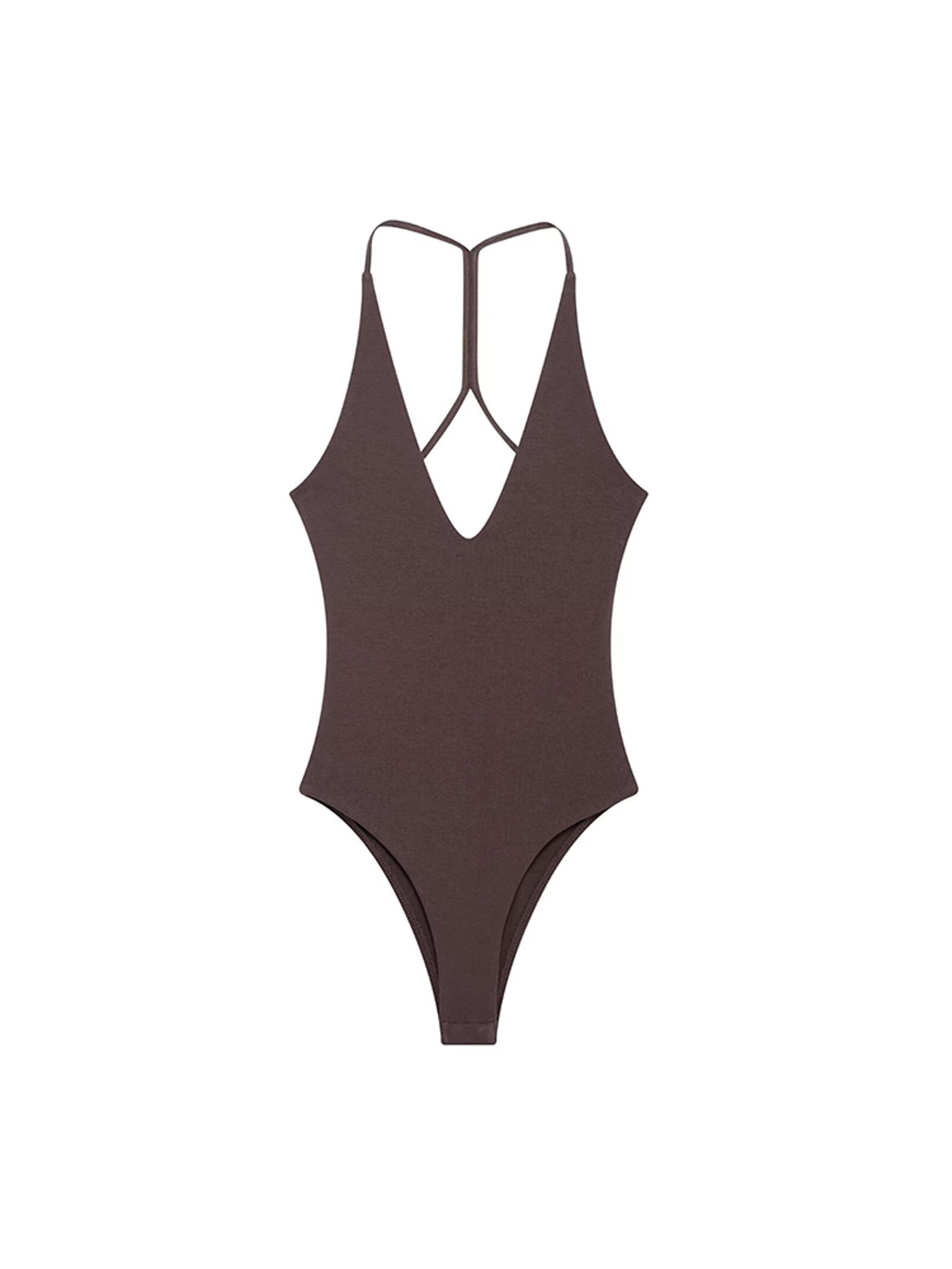 Sexy Backless Bodysuit, Chic V Neck Sling Top, Slim Fit Summer Body Suits for Women, High Street Fashion – view 8