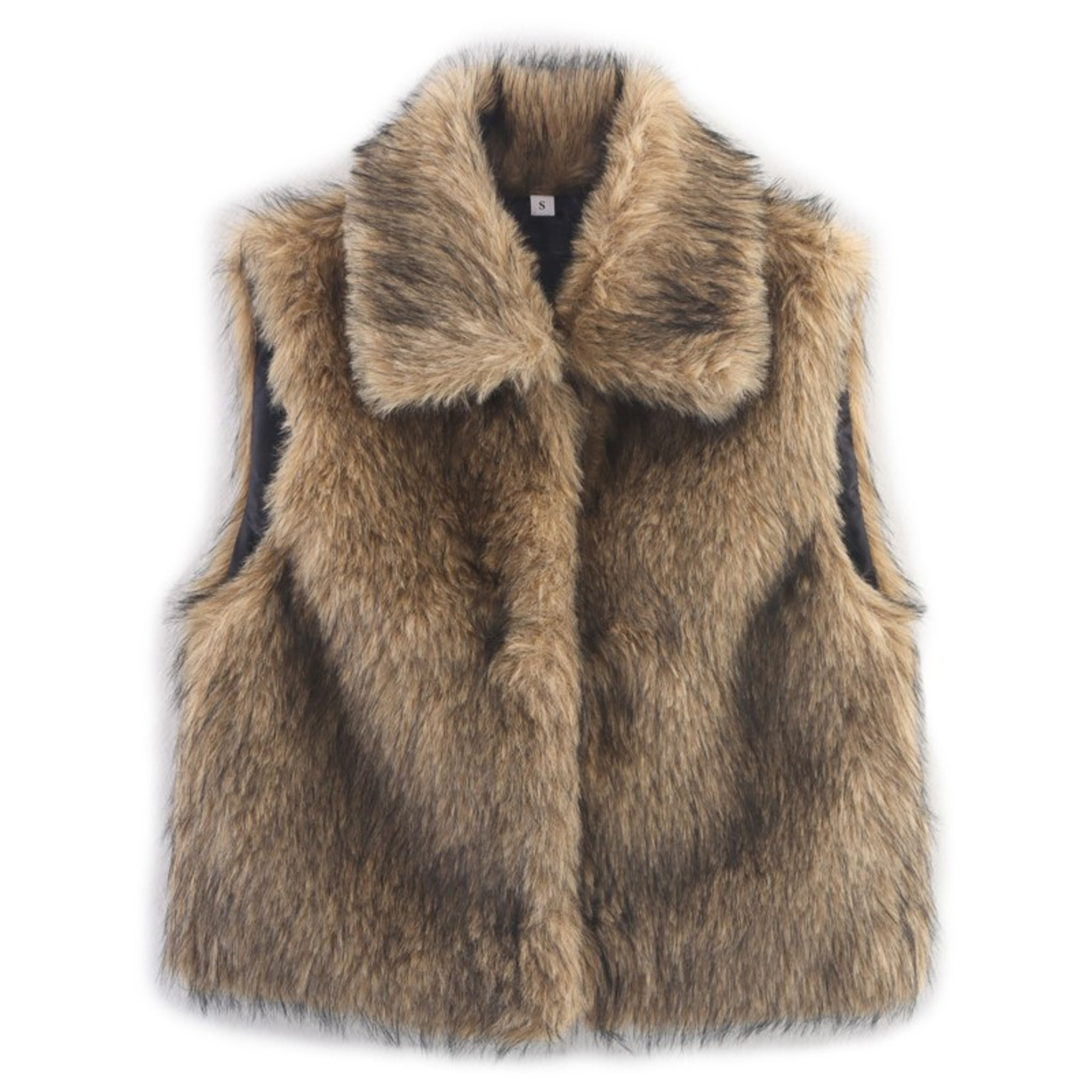 Women's Faux Fur Vest, Winter Street Style, Casual Outerwear Top for Cold Days – view 4