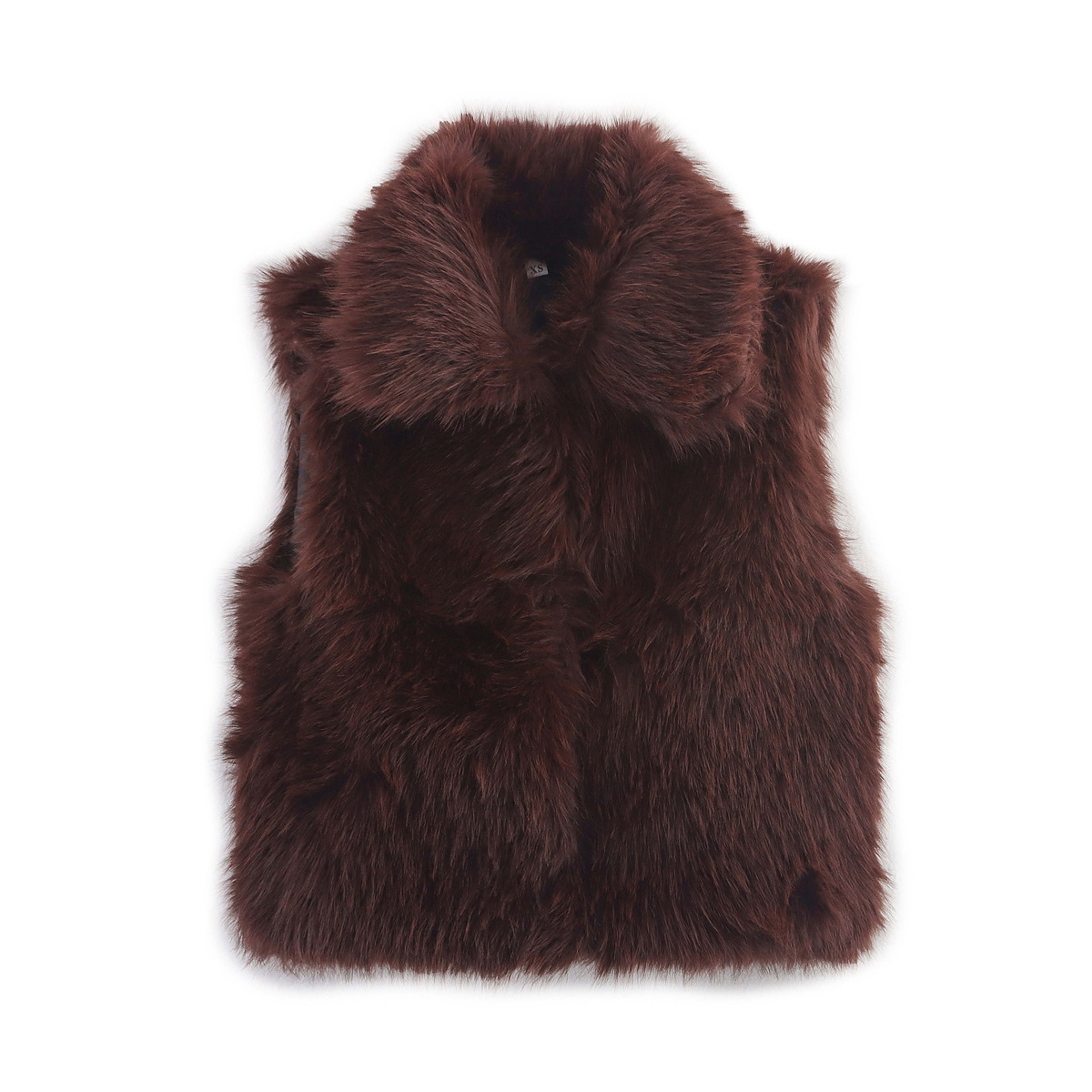 Women's Faux Fur Vest, Winter Street Style, Casual Outerwear Top for Cold Days – view 8