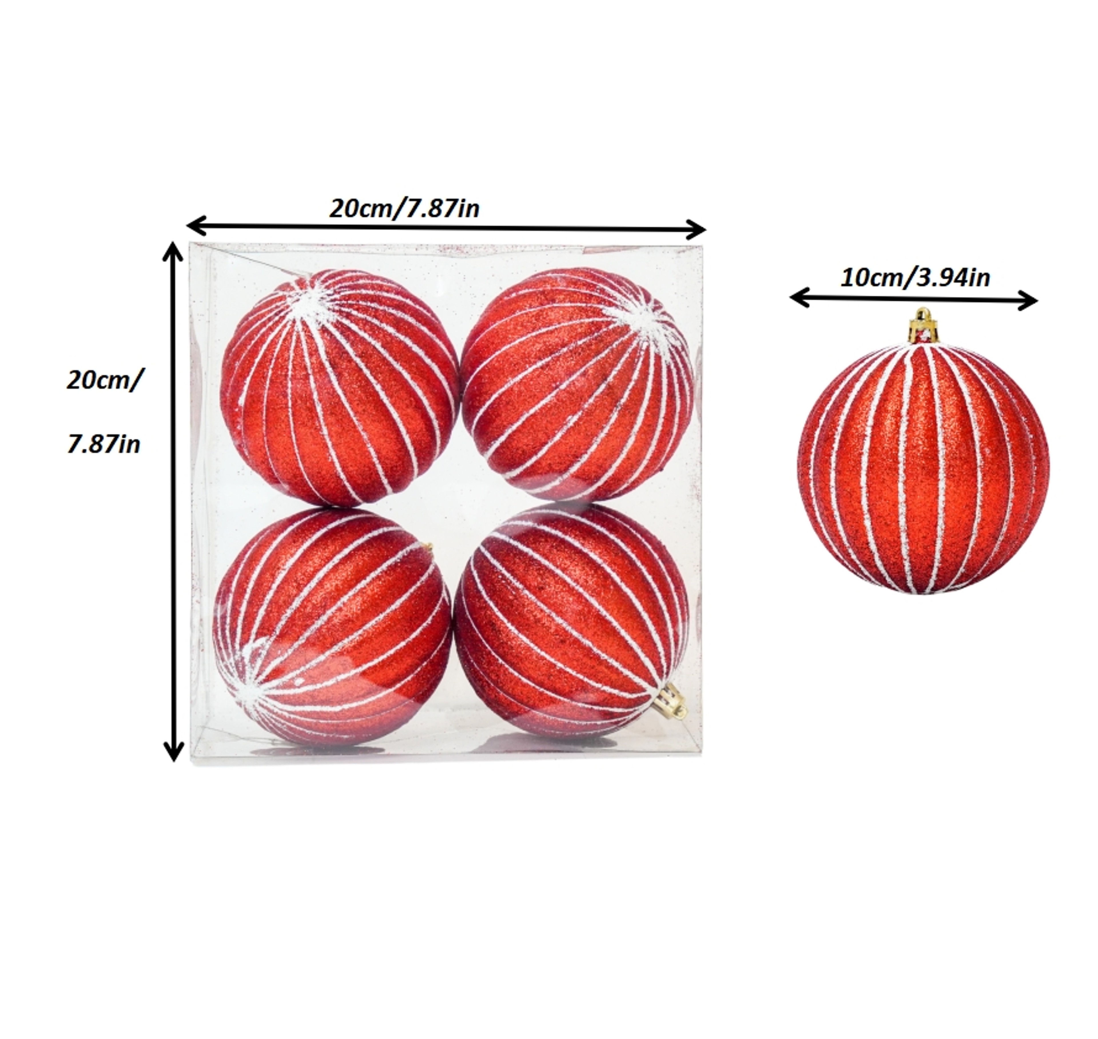 Christmas Ball Decoration, New Year Party Supplies Accessory, Navidad Tree Pendent Ornaments for Home Decor – view 6