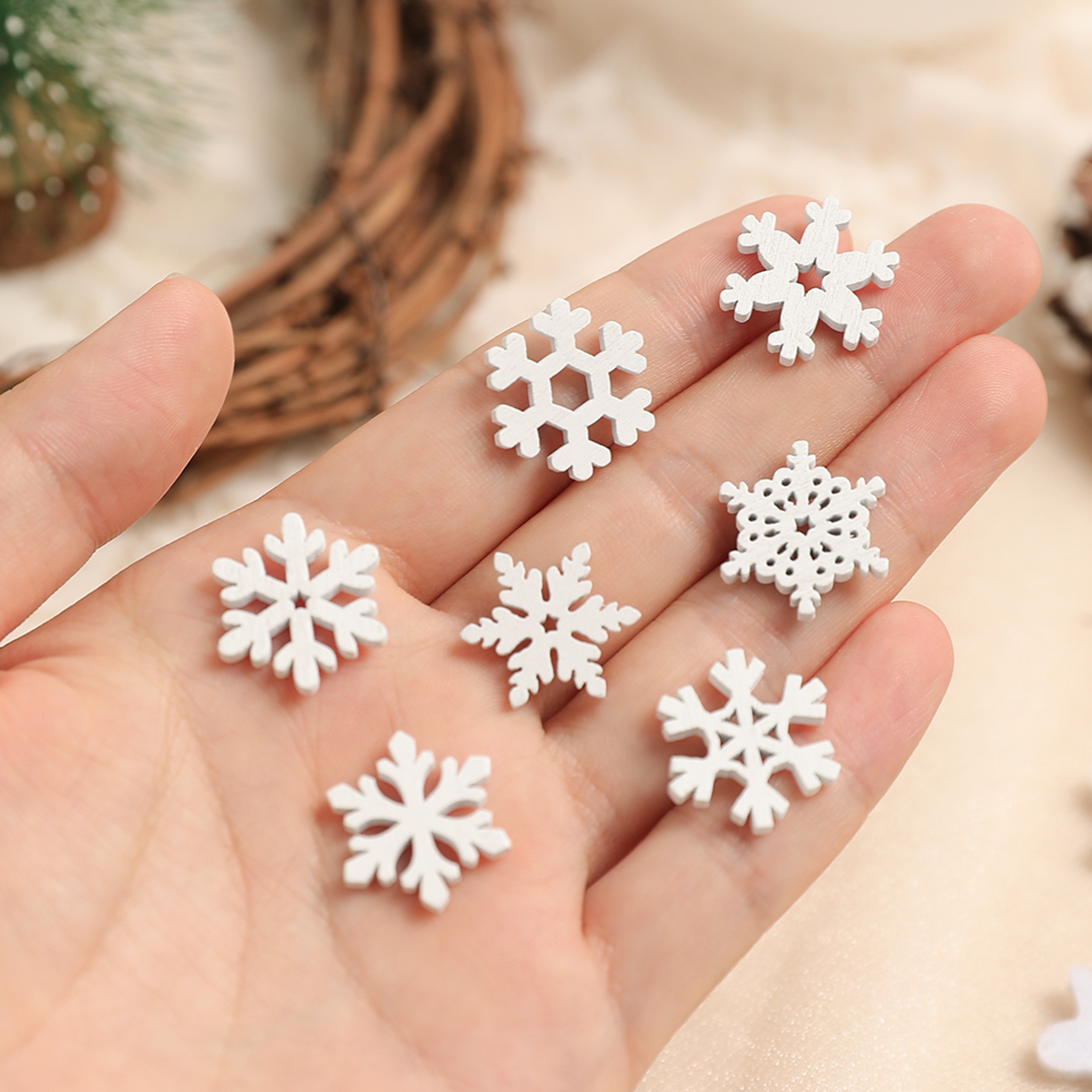 Christmas Decor Home Room Decor, Mini Snowflake Sky Decoration, Winter Party DIY Craft, Dining Table Accessor – view 6