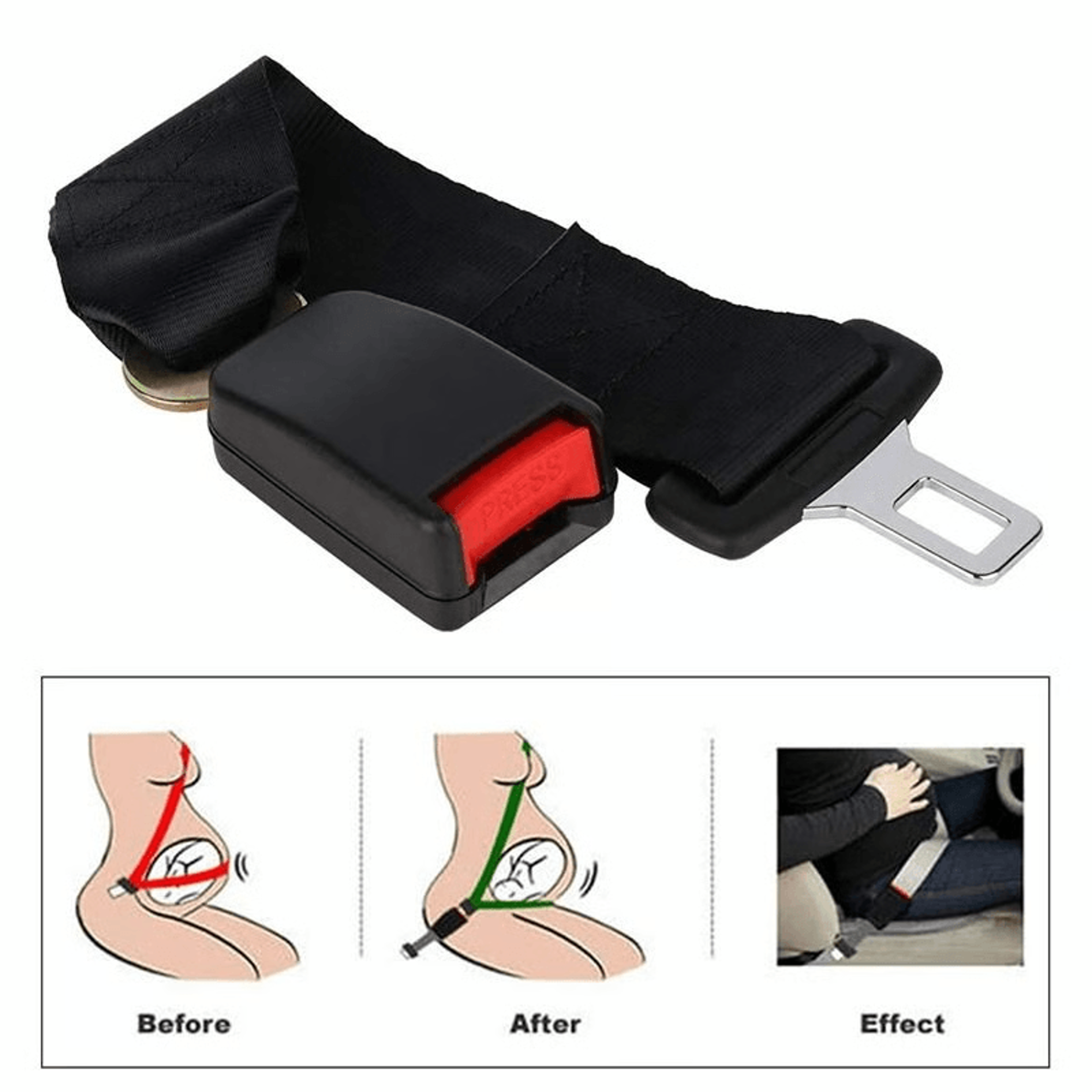 seatbelt extender for pregnant drivers
