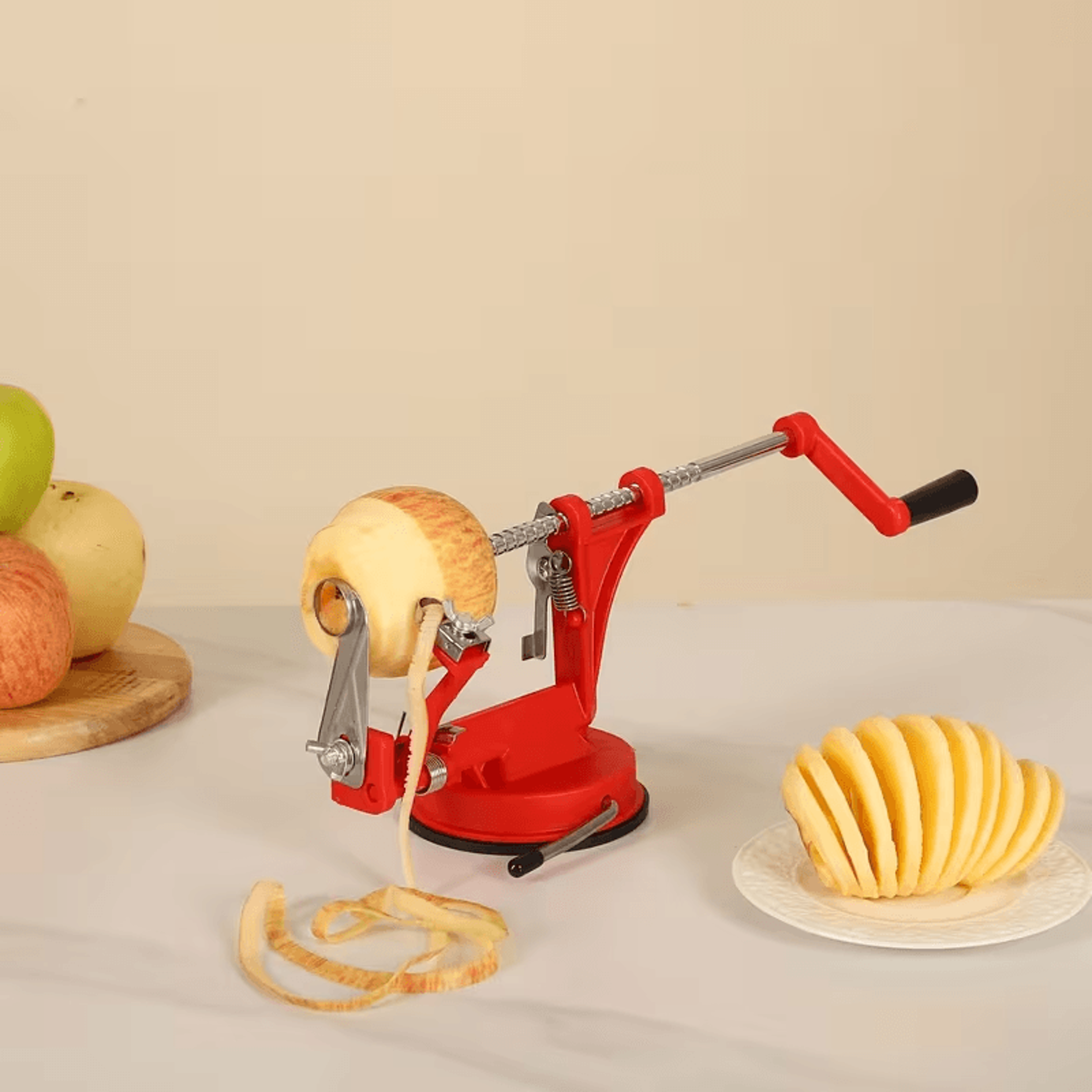 countertop apple peeler corer machine