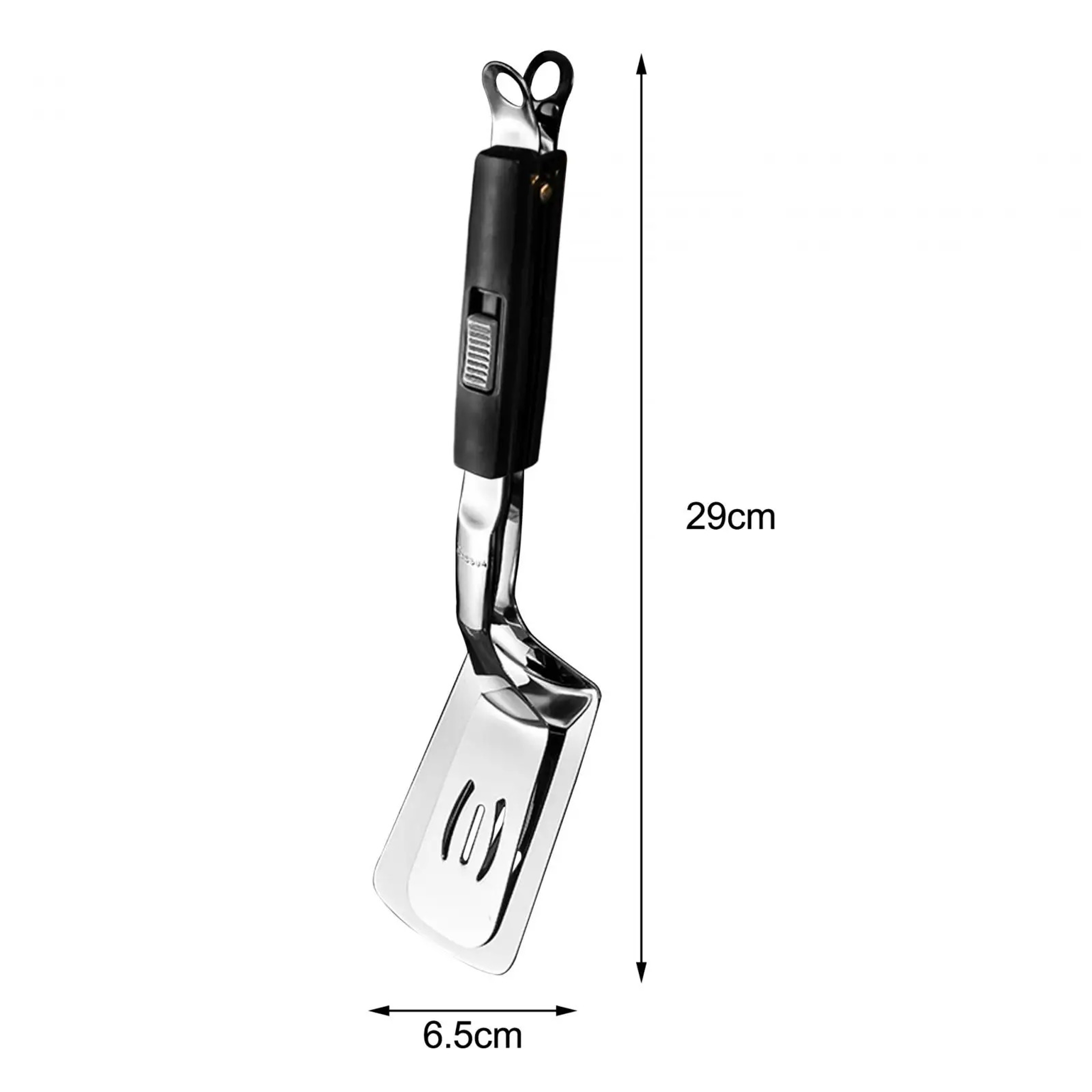 Slotted Spatula Tongs for Easy Flipping, Grease Draining & Secure Food Handling – view 9