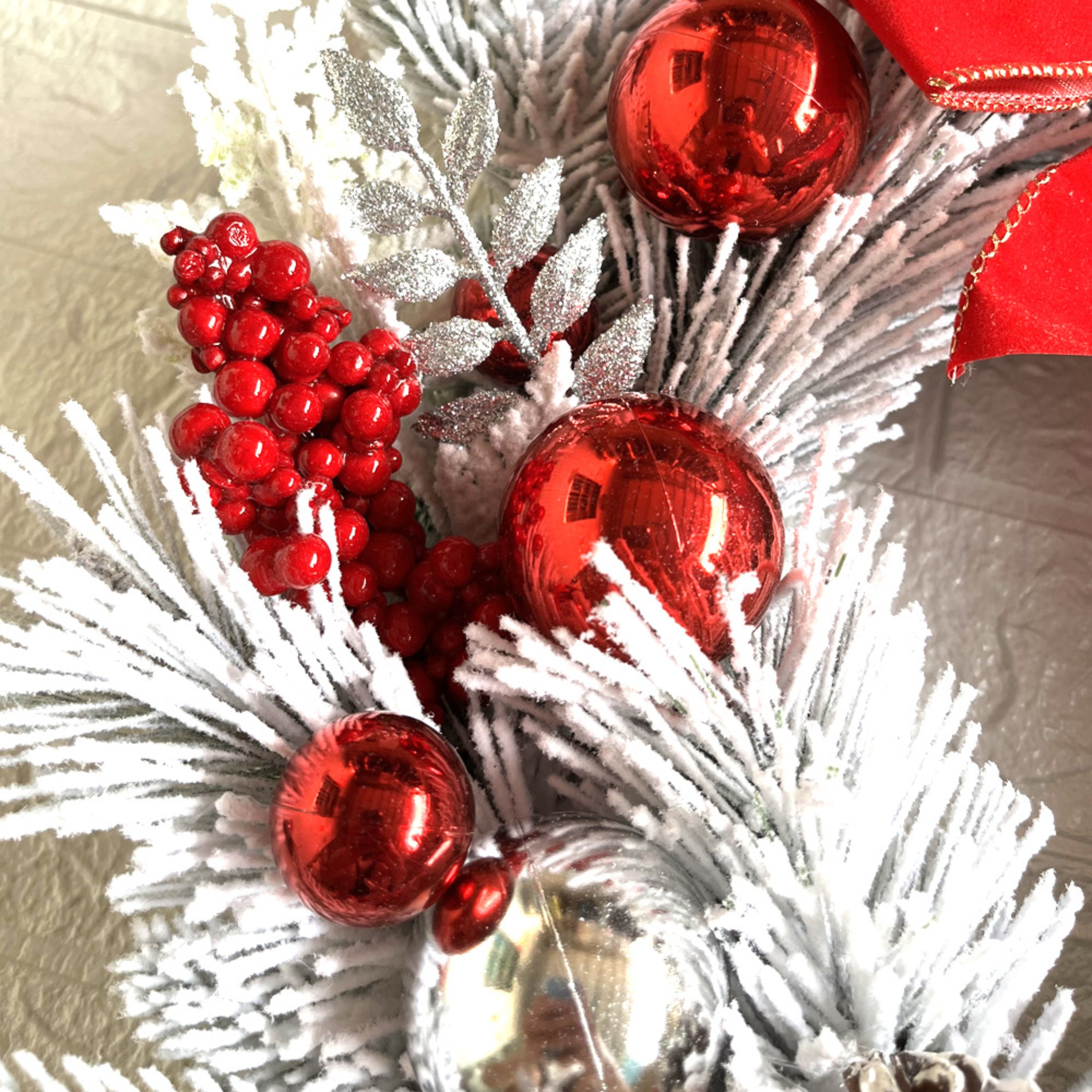 Christmas Wreath for Front Door | Holiday Garland for Office & Garden | Perfect Seasonal Decor – view 4