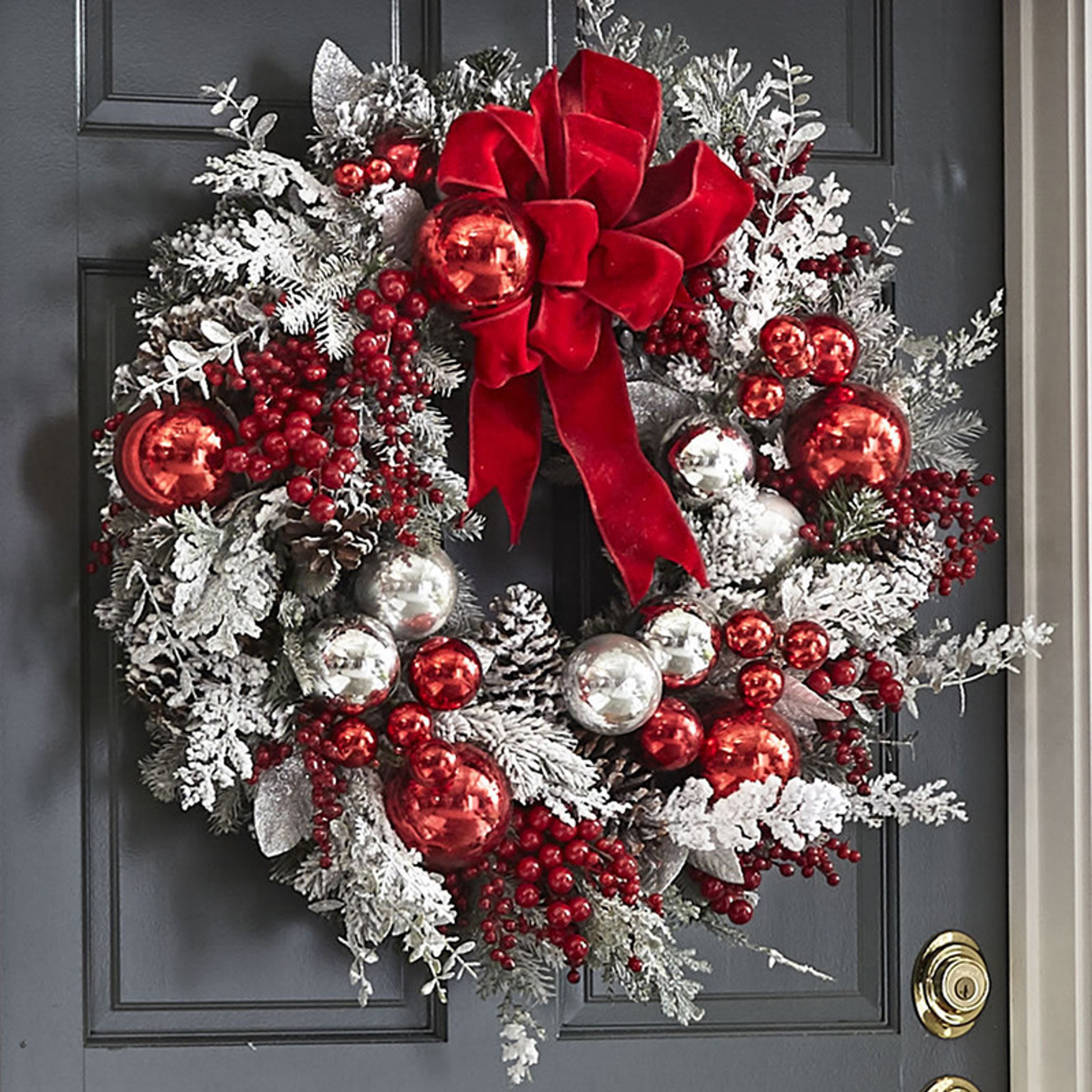 Christmas Wreath for Front Door | Holiday Garland for Office & Garden | Perfect Seasonal Decor – view 8
