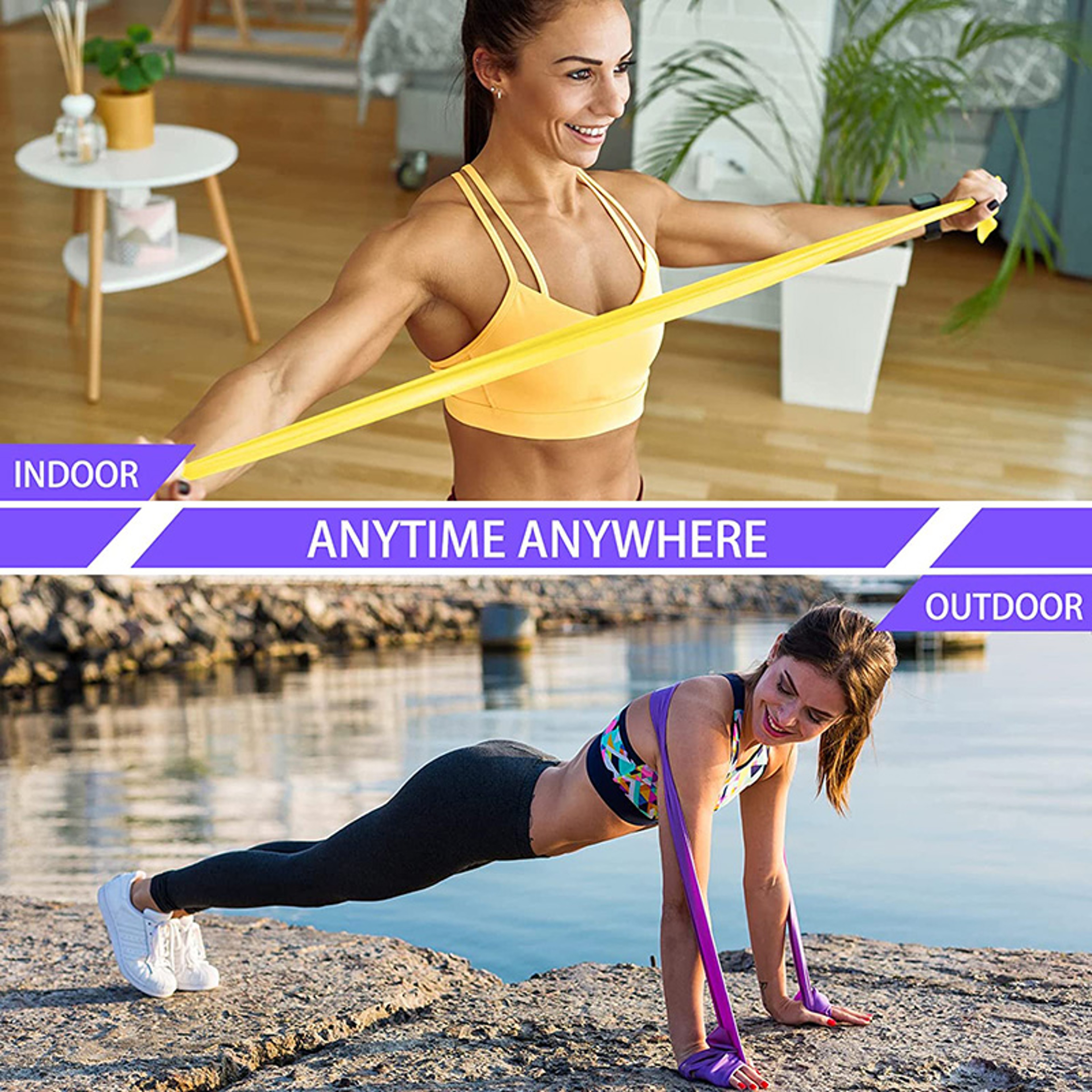 TPE Resistance Bands Set  Build Strength Flexibility  Recovery  Buy Now 1