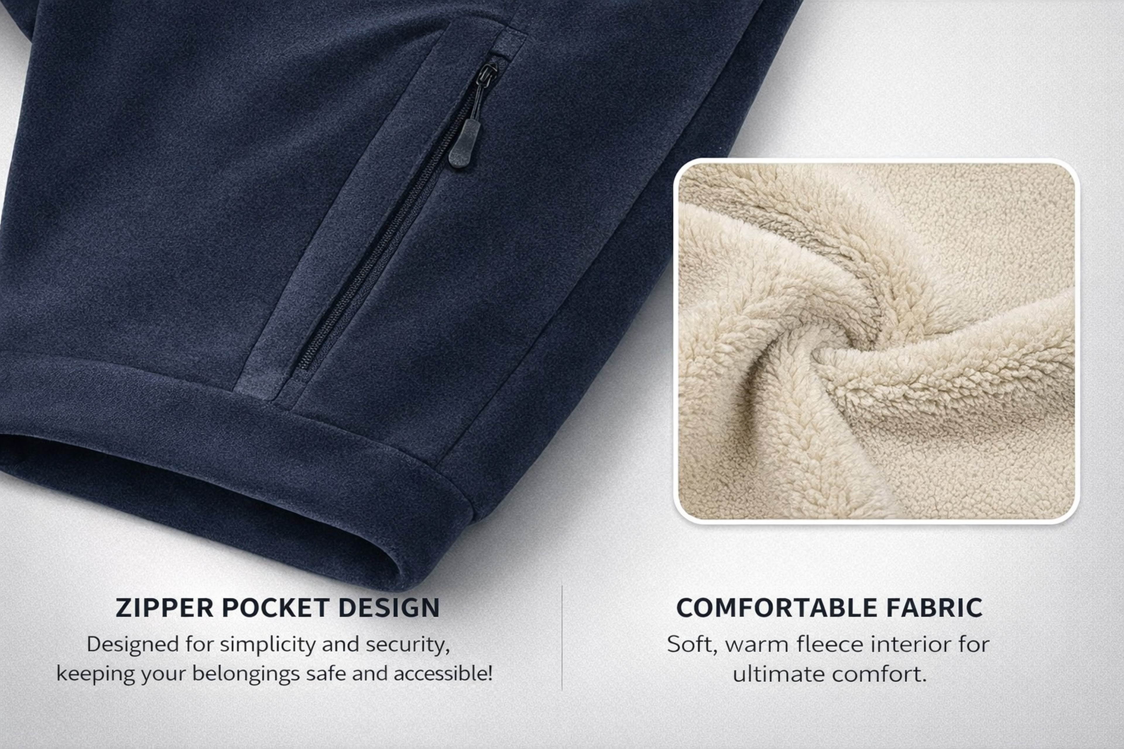 Men's Cashmere Tracksuit, Warm, Comfortable Winter Hoodie Set – view 13