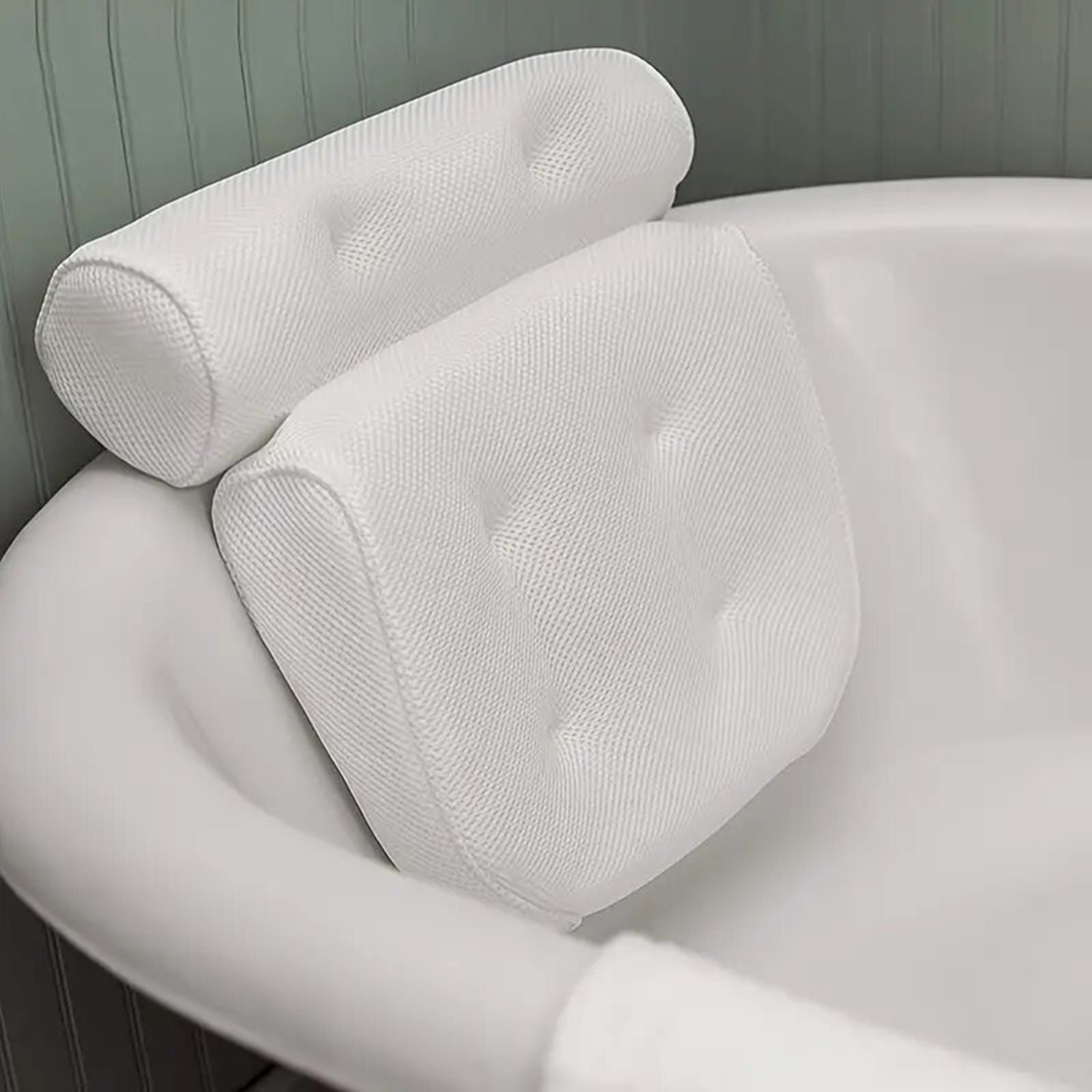 Bathtub Neck and Back Support Pillow, Ultimate Spa Experience with Anti-Slip Design – view 2