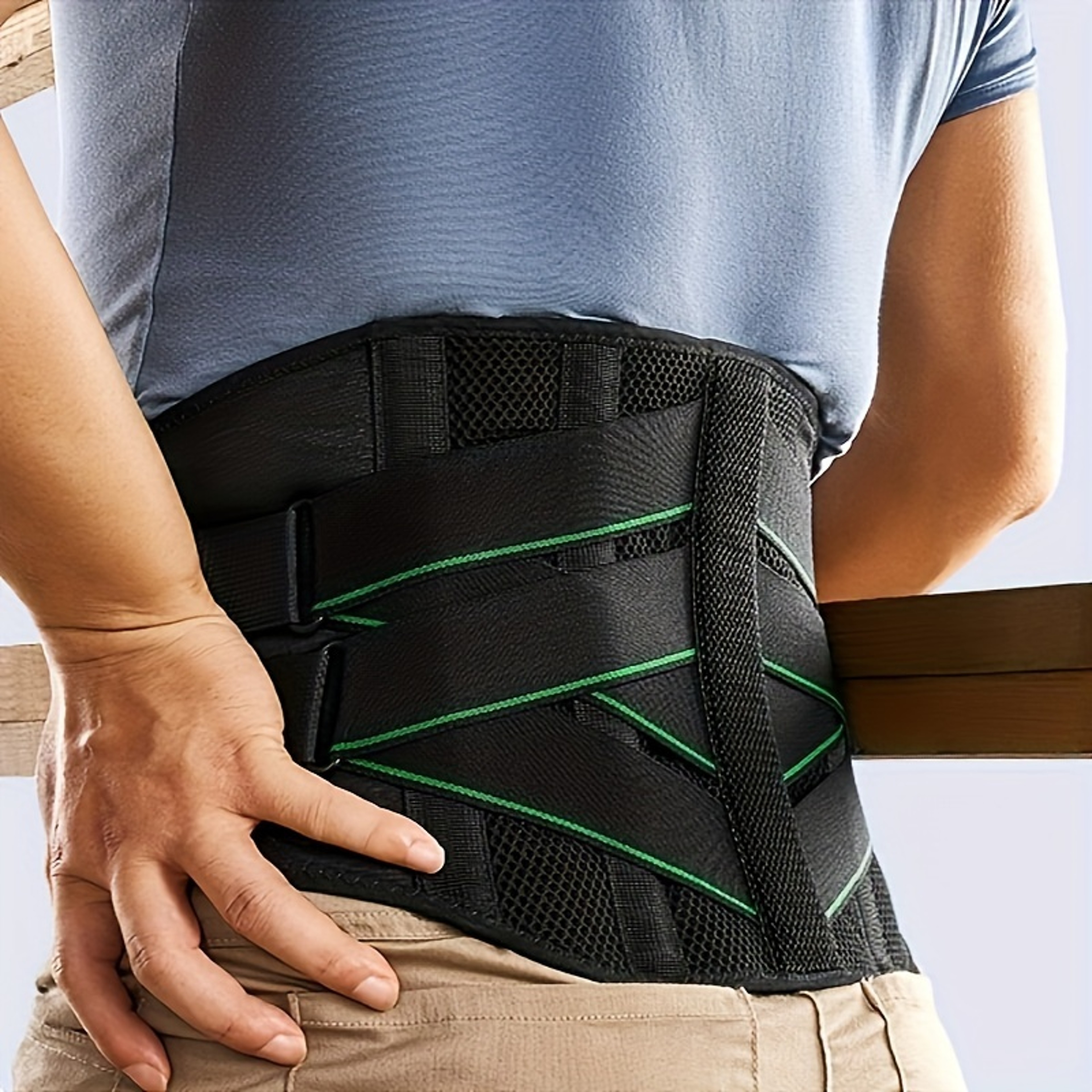Lumbar Support Back Brace for Lower Back Pain Relief and Posture Support – view 3