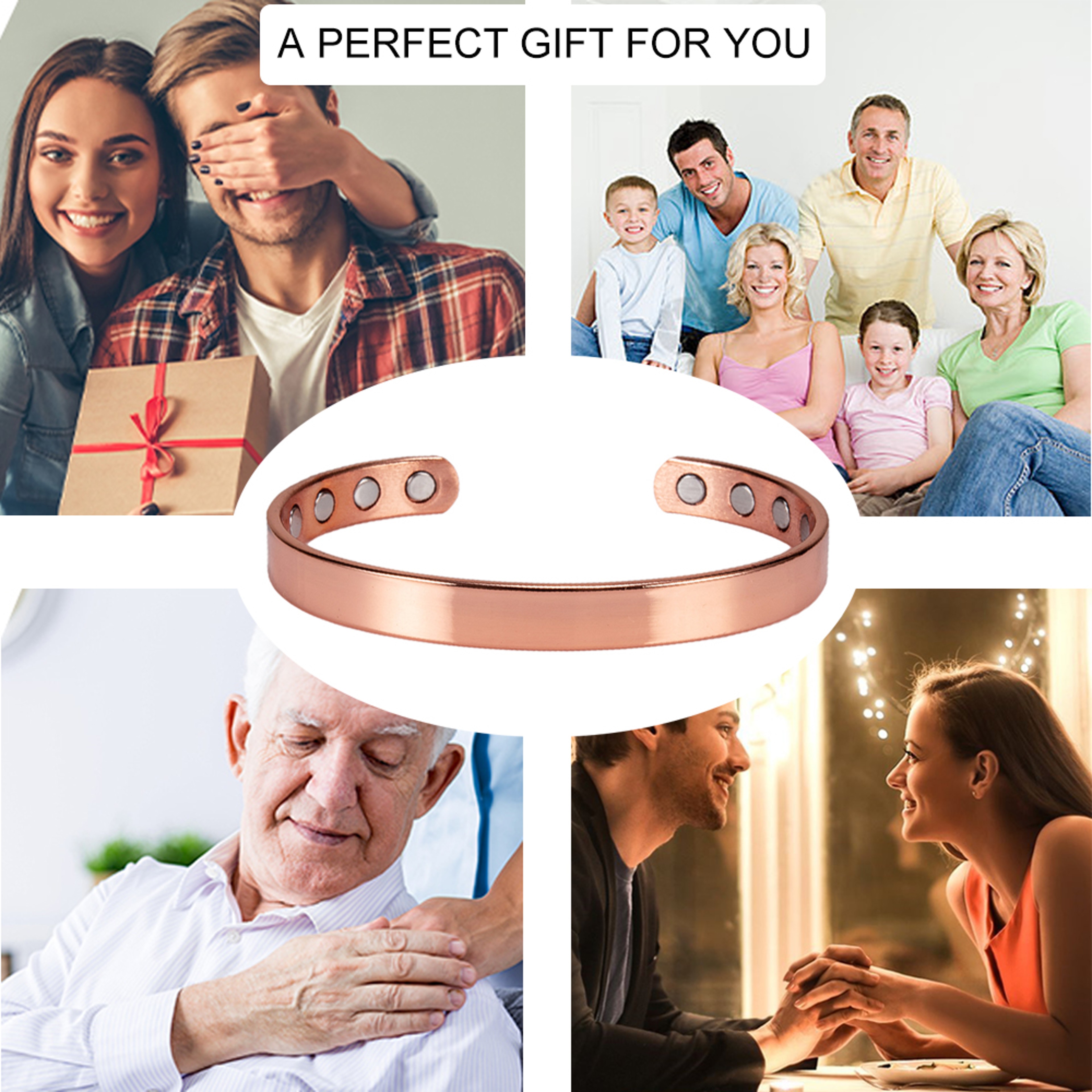Men Classic Pure Copper Health Bracelet 2