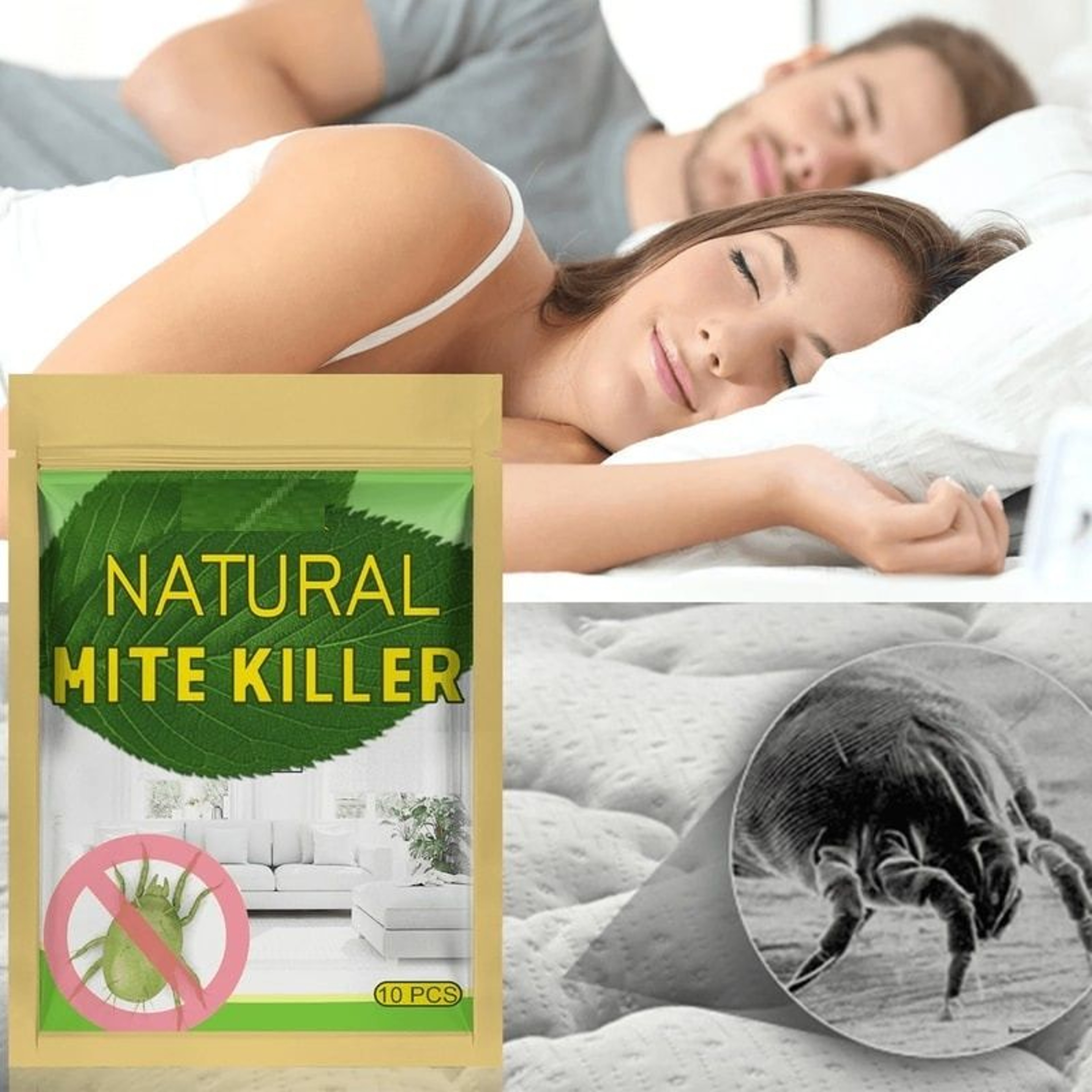 Natural Dust Mite Killer Pads For Bedding Sofas  Drawers Safe LongLasting Relief 0