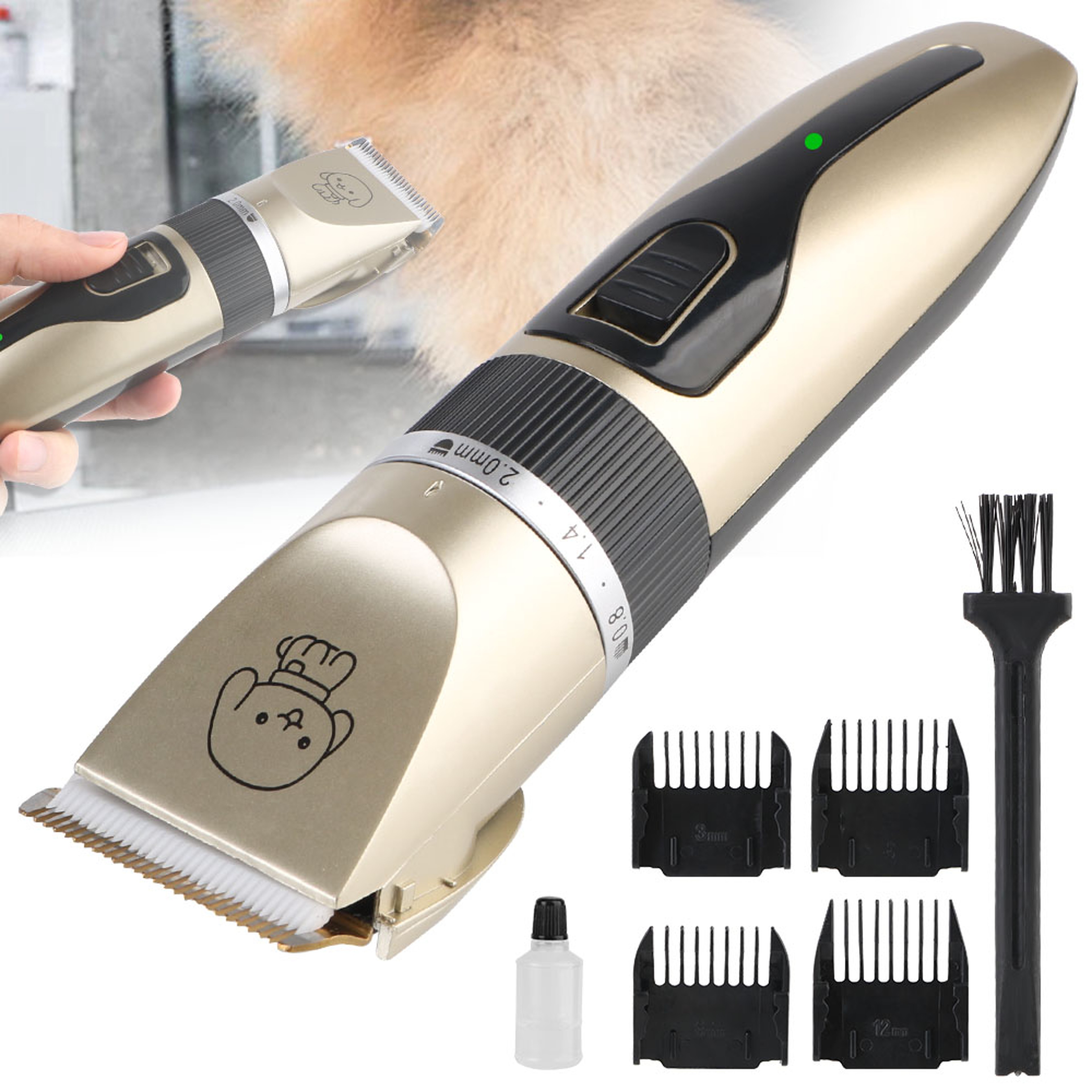 Men Cordless Hair Clipper And Trimmer Set Professional Barber Grade Cutting Kit 1