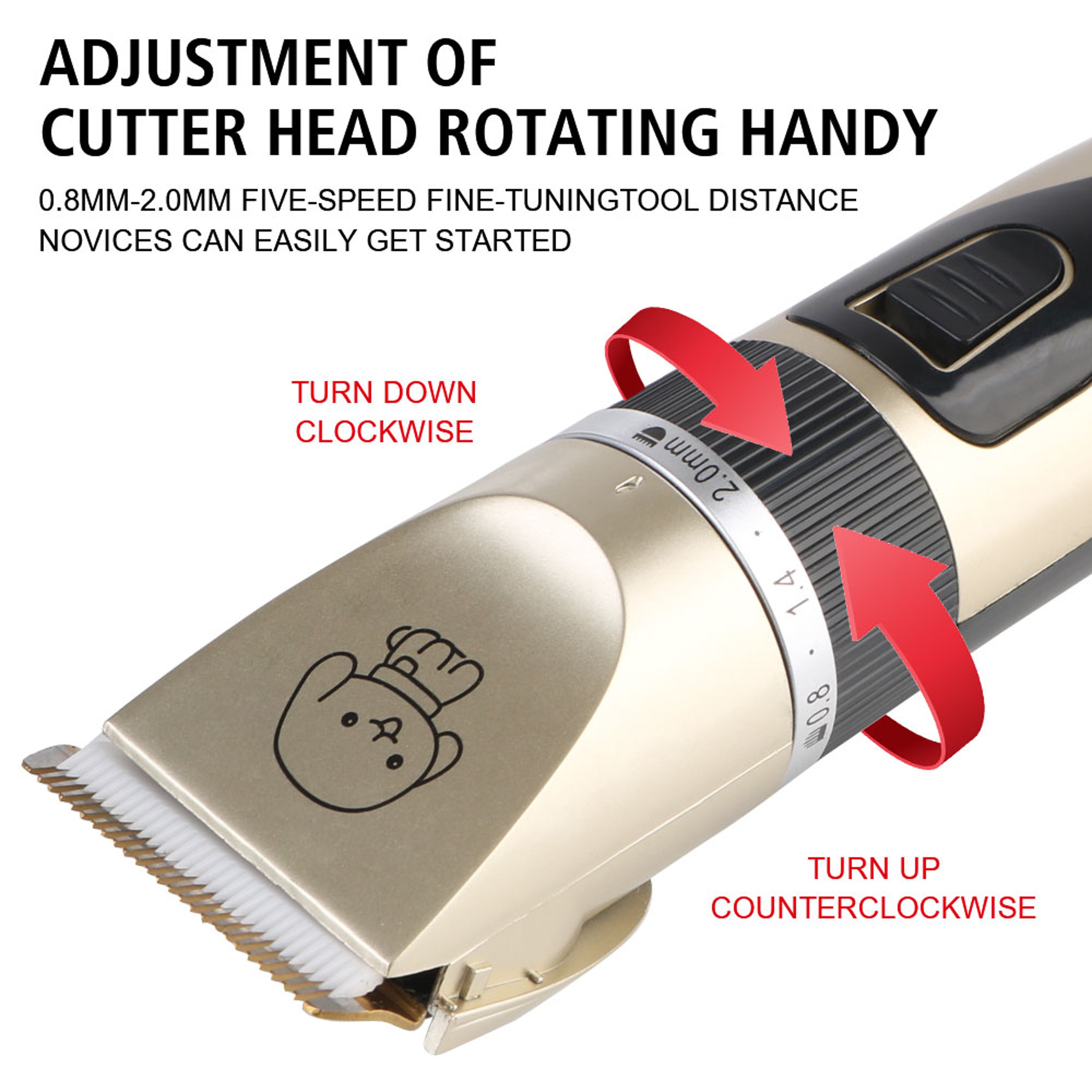 Men Cordless Hair Clipper And Trimmer Set Professional Barber Grade Cutting Kit 2