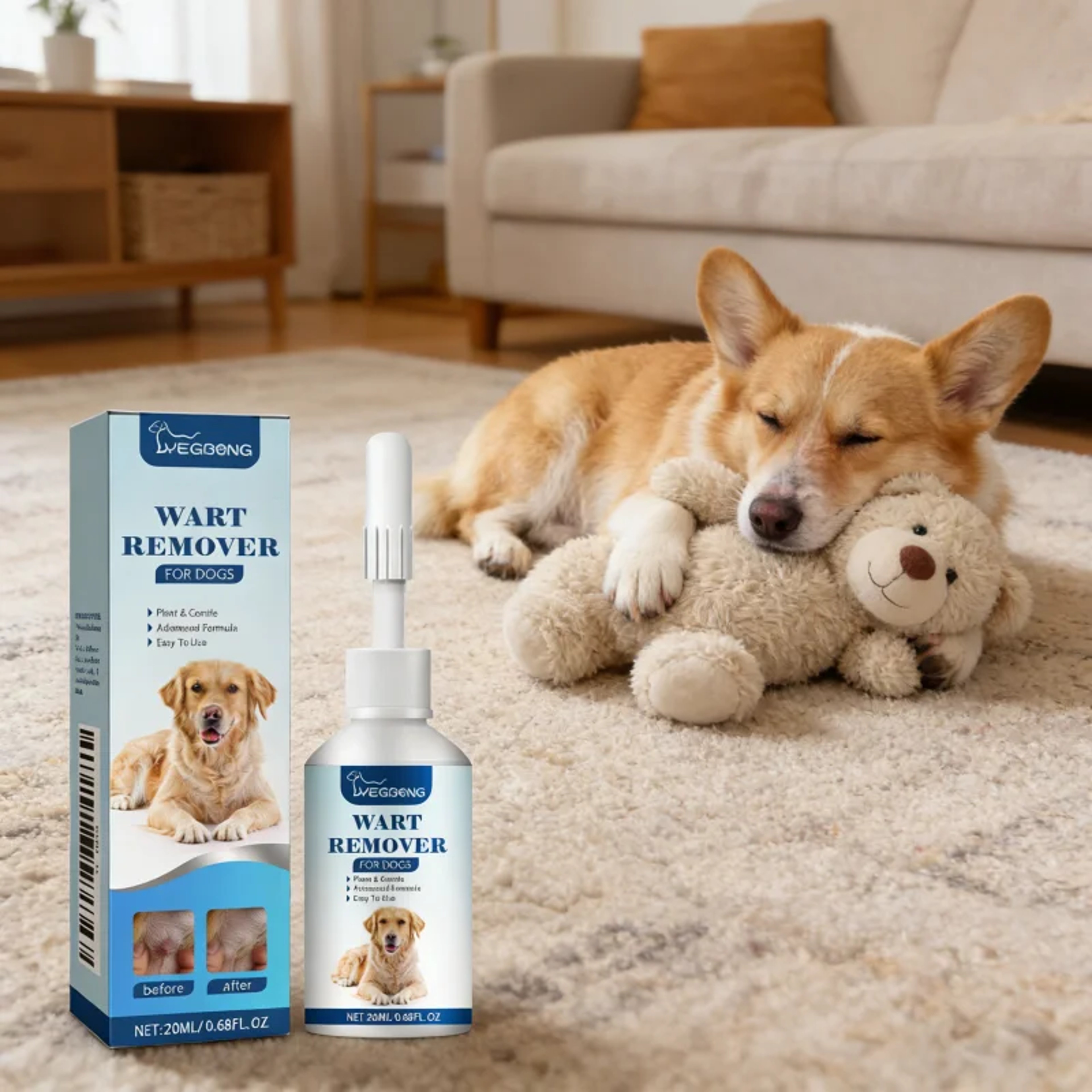 Pet Wart Remover Liquid for Dogs and Cats for Visible Skin Spot Care – view 1