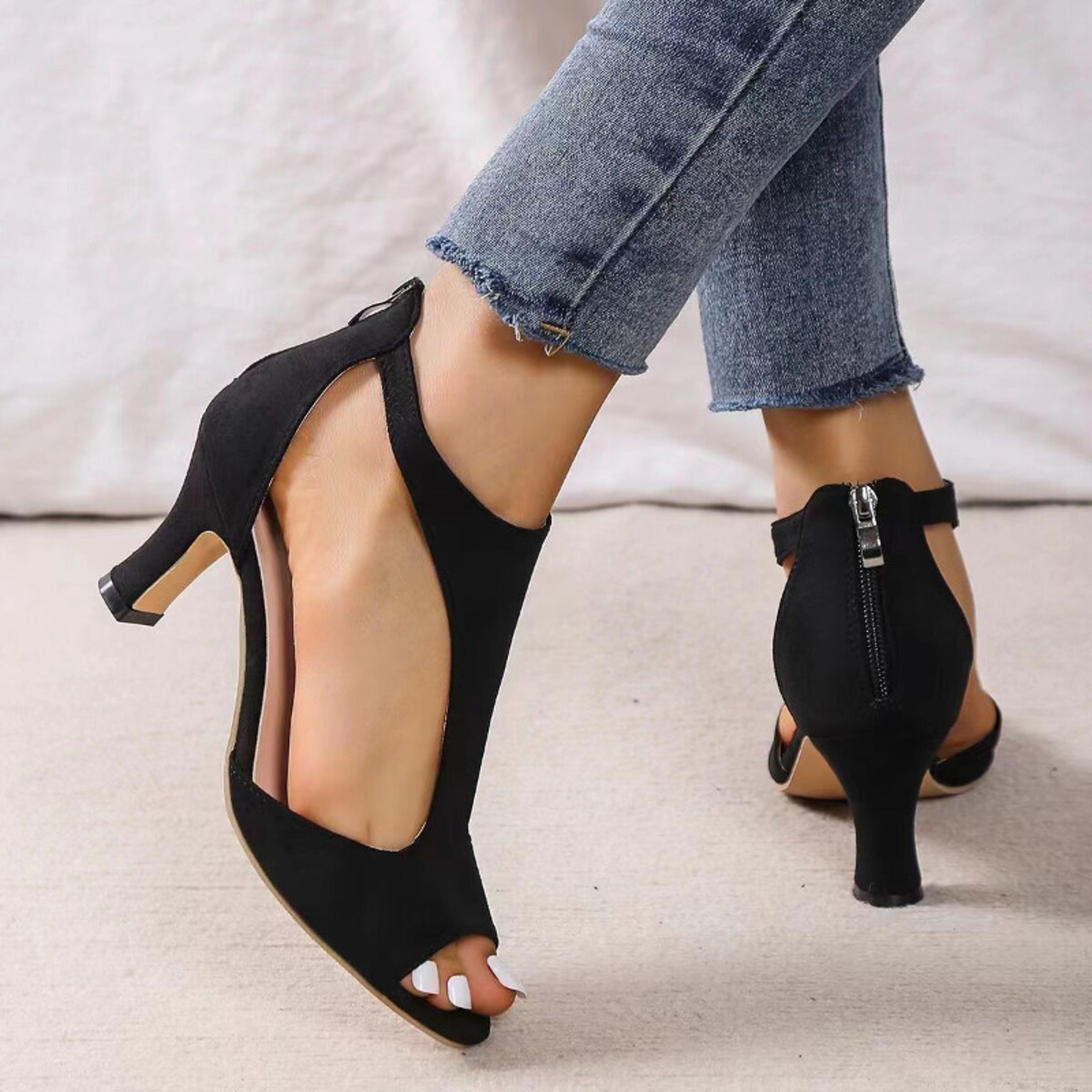 Stylish Orthopedic High Heel Platform Sandals For Women 4