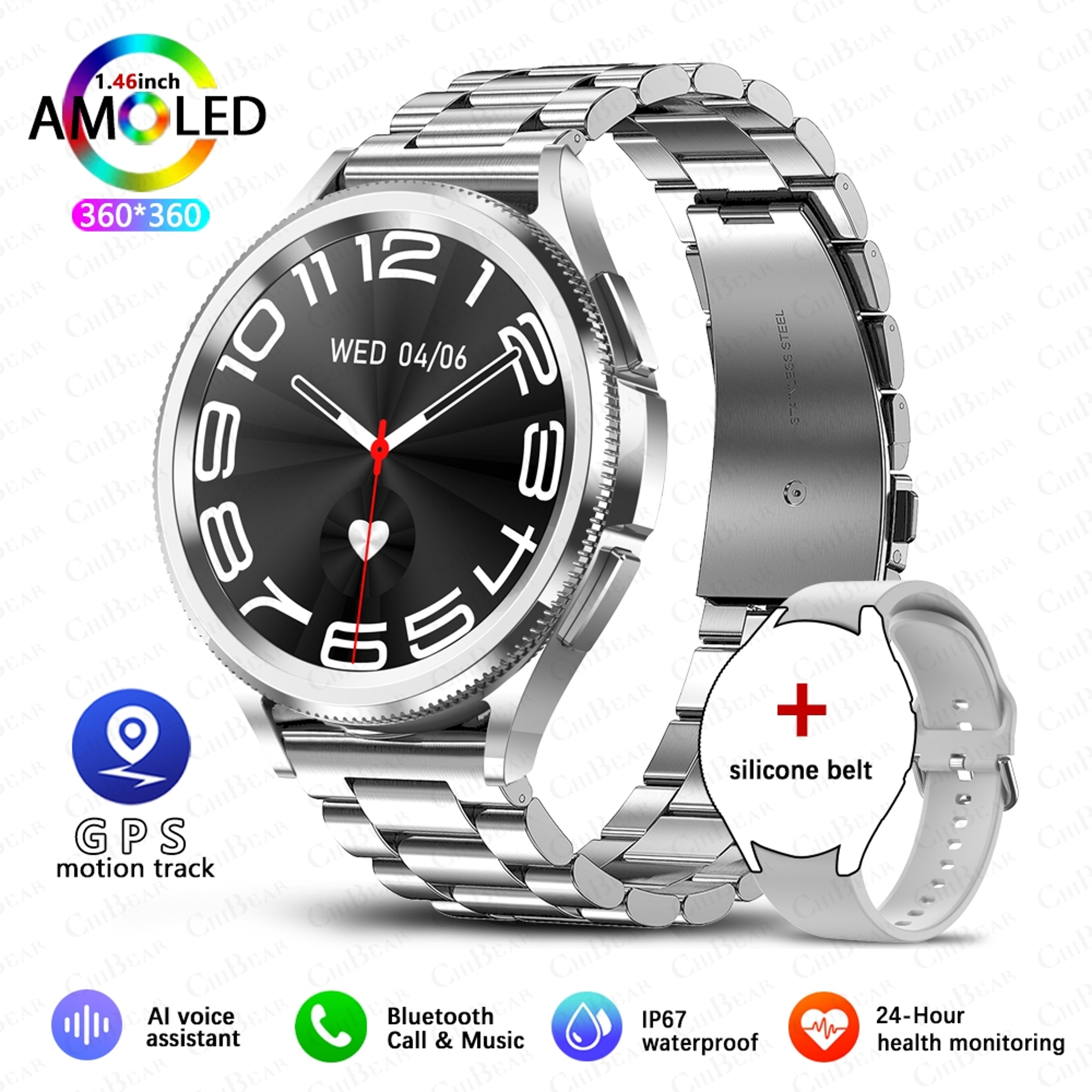 Galaxy Watch 6 Men GPS Smart Watch With AMOLED Display And Health Tracking Features 15