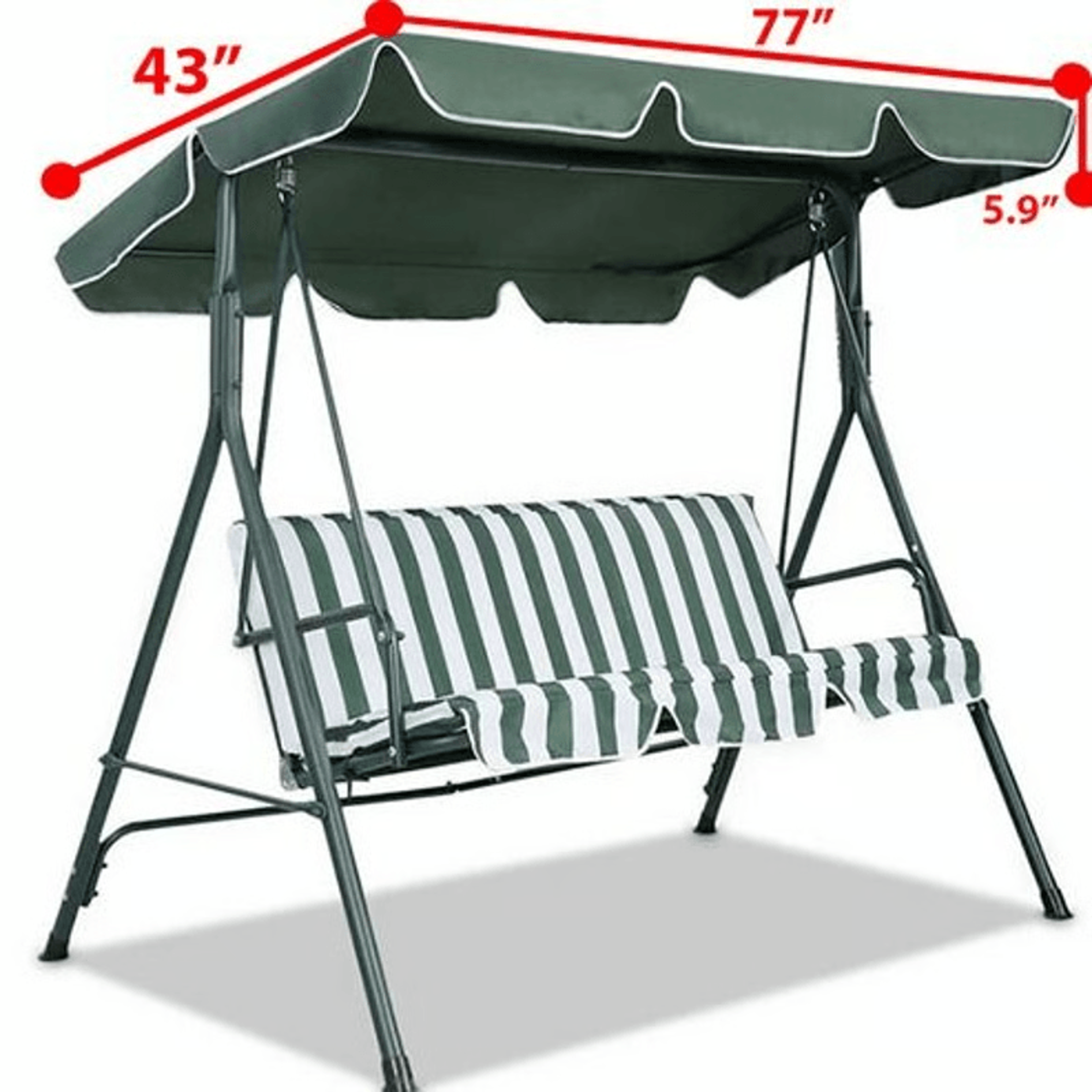 Outdoor Garden Patio Swing Canopy Cover Replacement With Sun UV Protection 1