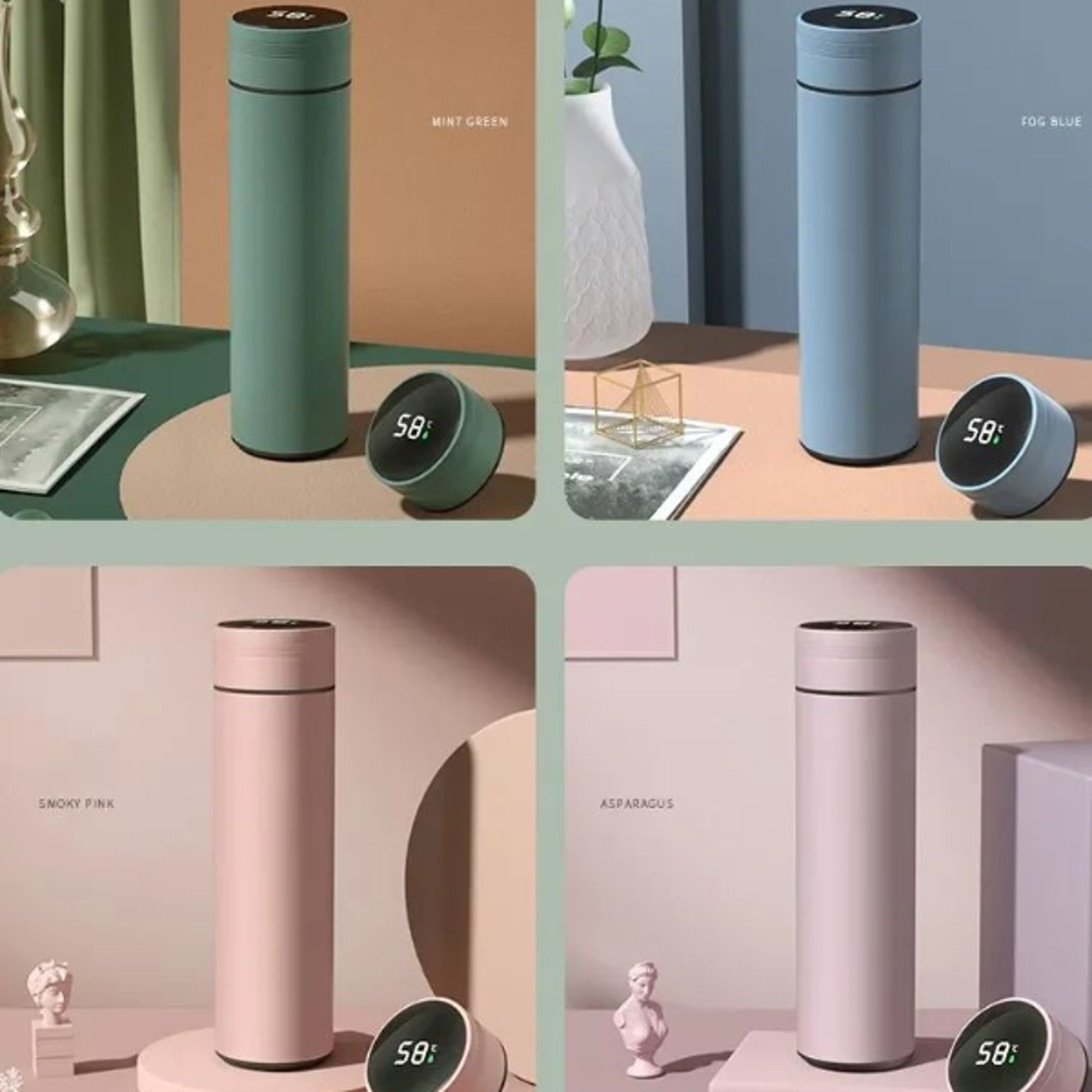 Temperature Display Thermos HotCold Stainless Steel Divided Thermos Bottle For Outdoor  Daily Use 8