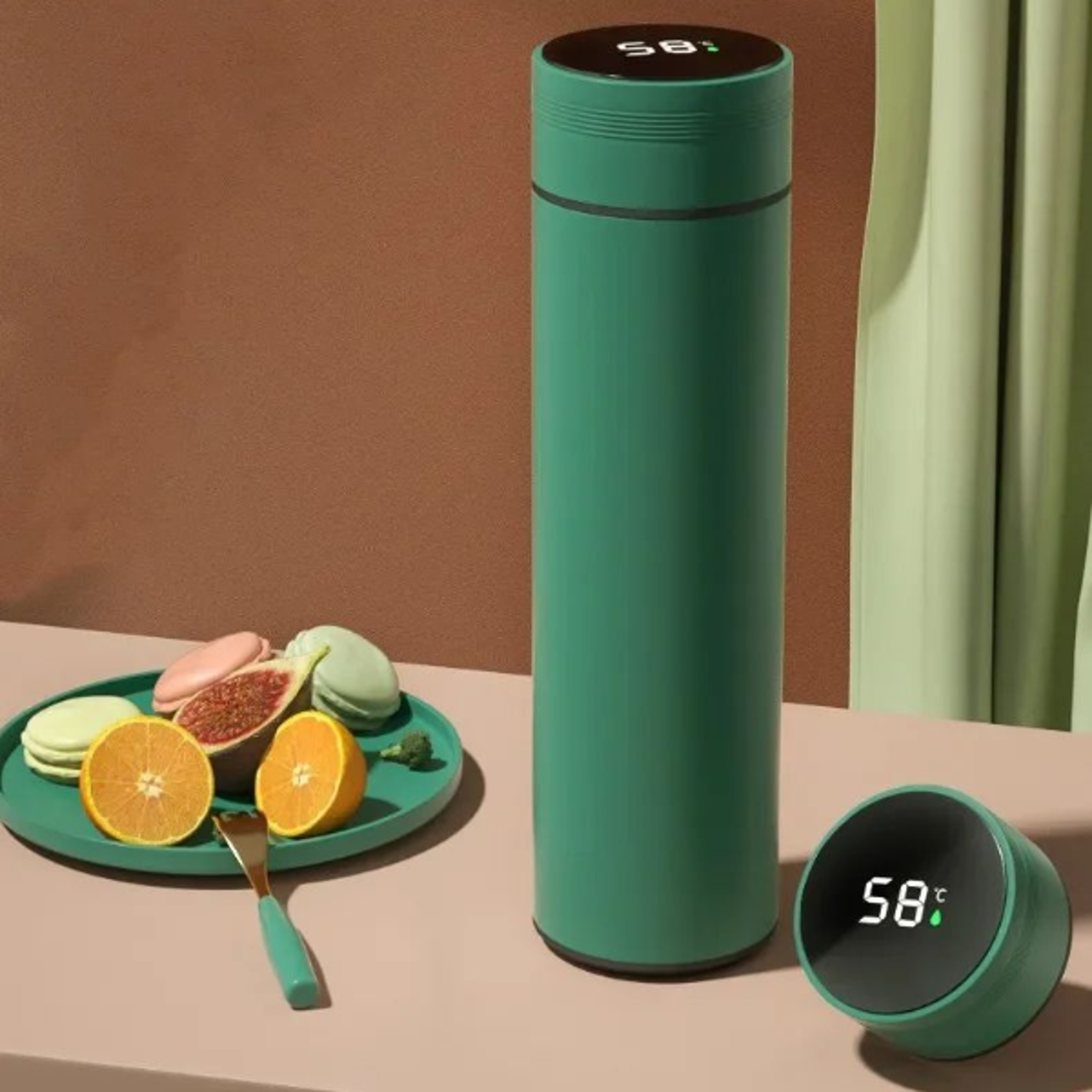 Temperature Display Thermos HotCold Stainless Steel Divided Thermos Bottle For Outdoor  Daily Use 12