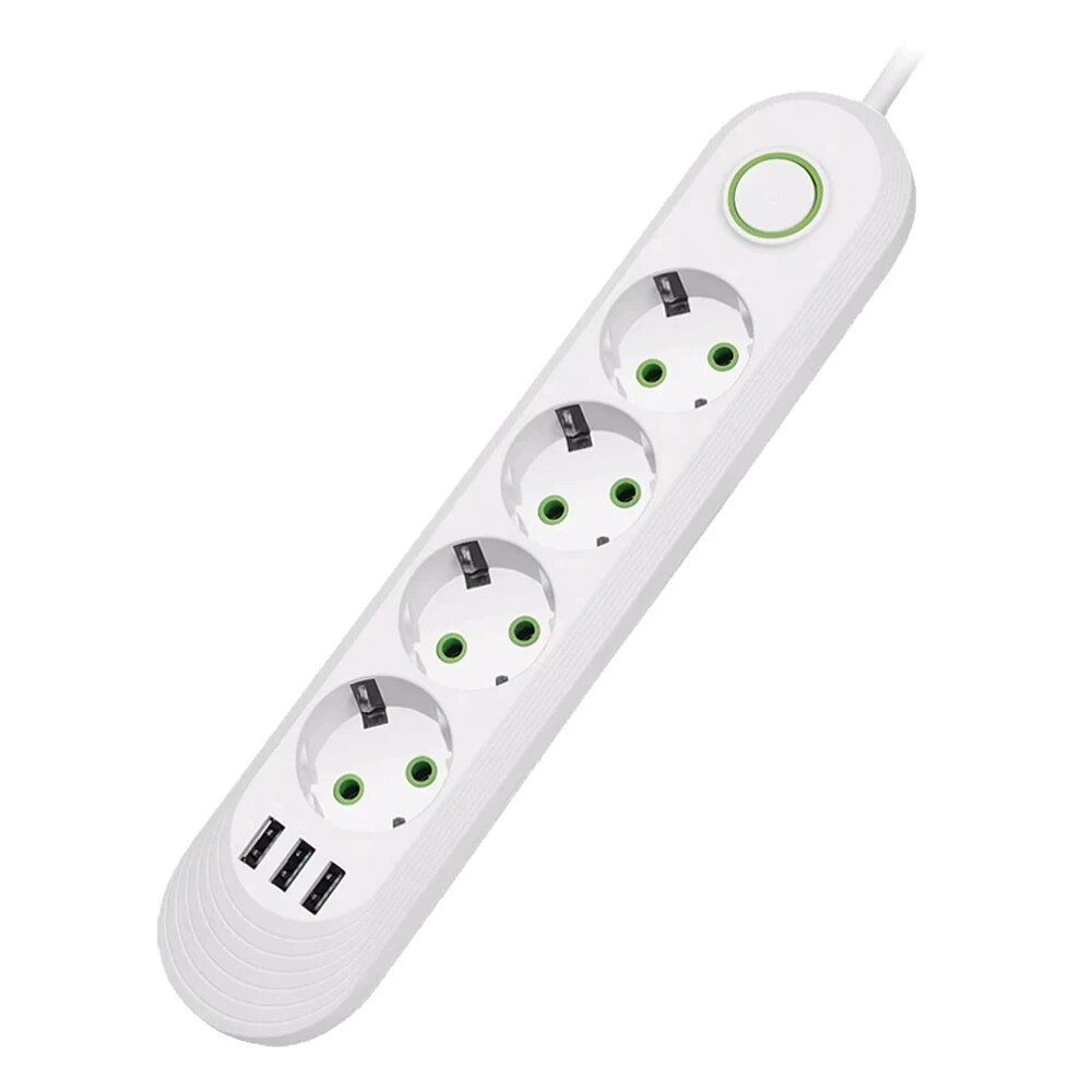 2500W Power Strip with AC Outlet  USB Ports Multiprise Extension Cord Fast Charging  Surge Prote
