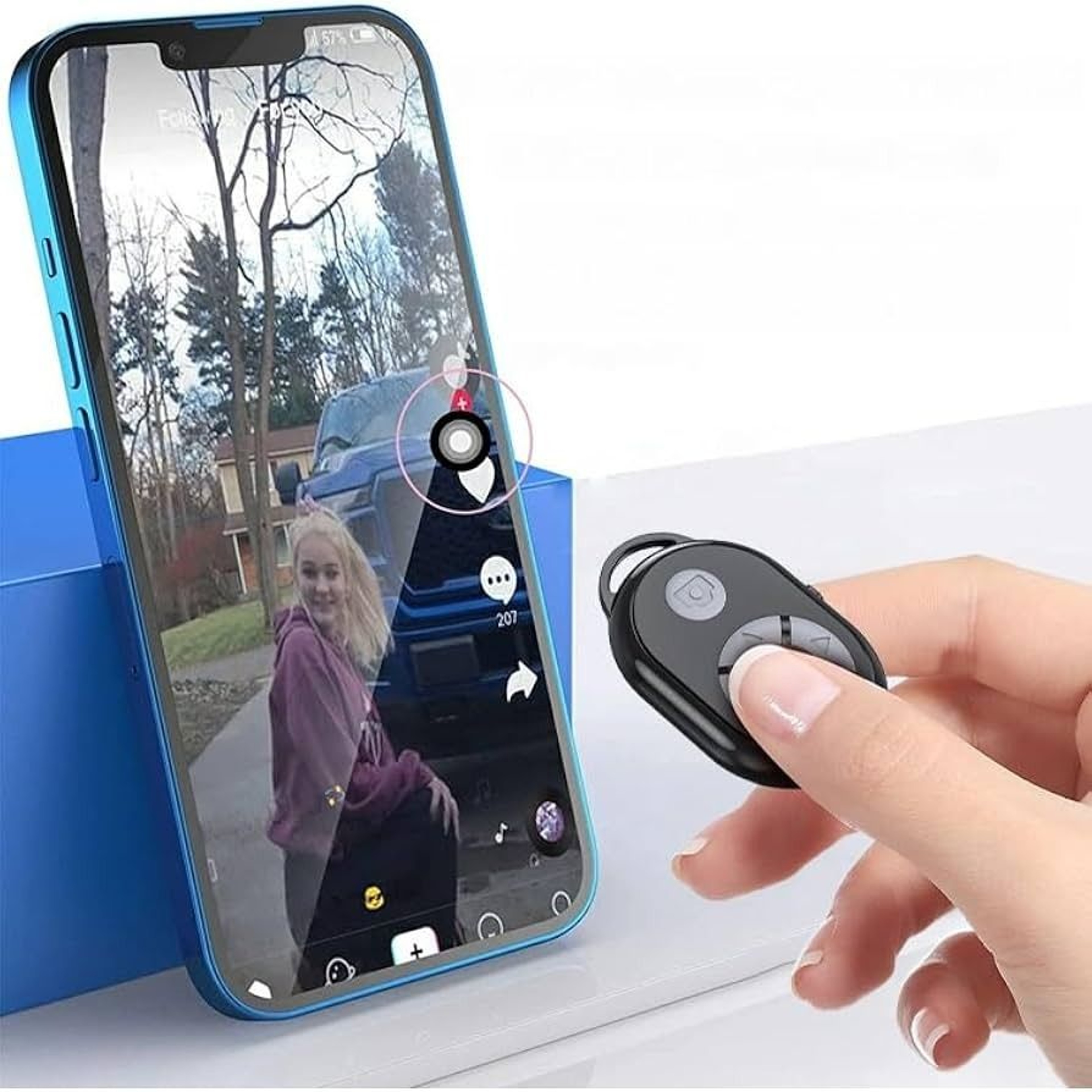 Universal Bluetooth Remote Control Selfie Stick Camera Controller for iPhone  Android