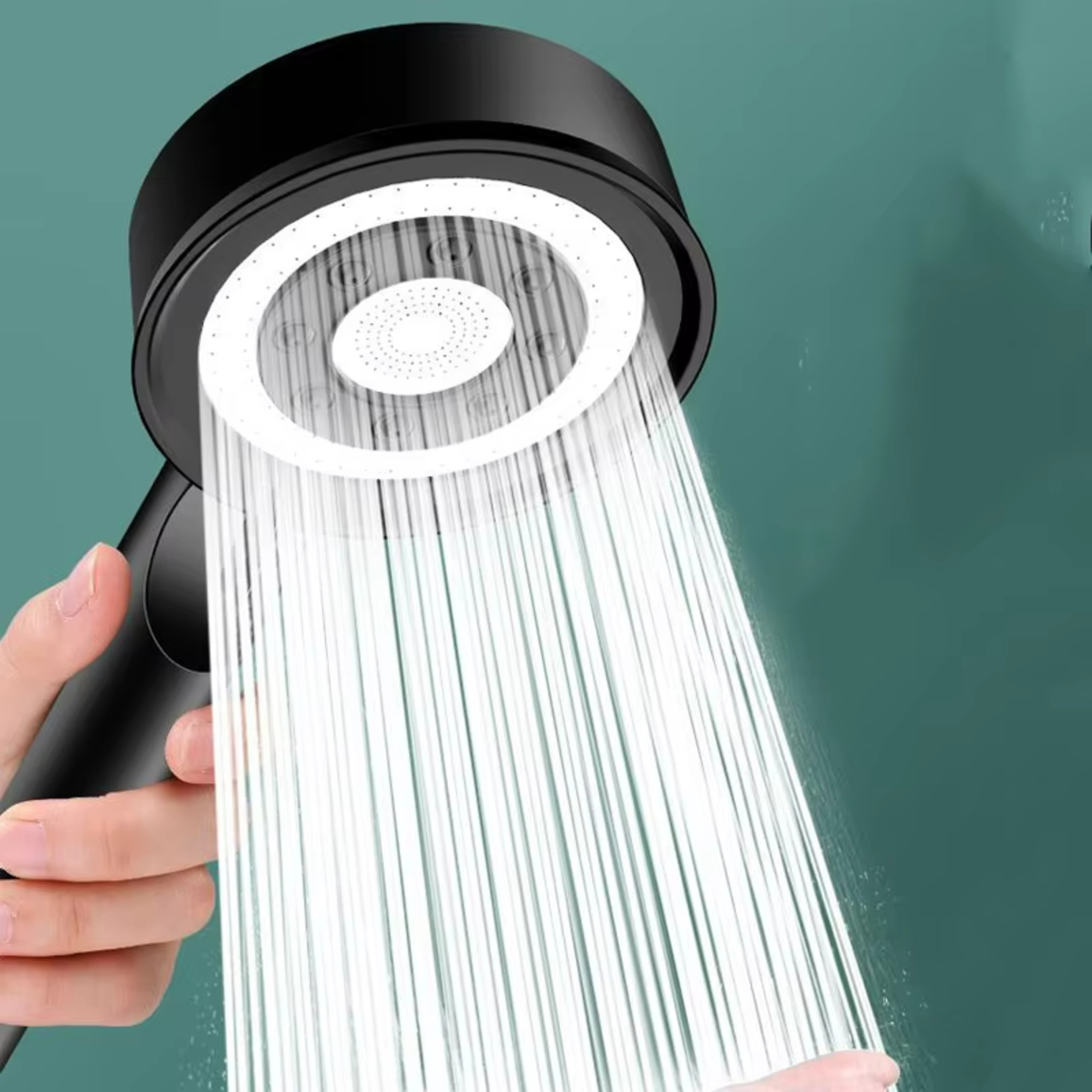 High Pressure Handheld Shower Head 5 Modes WaterSaving Nozzle with Spa Massage  Pressurized Spray