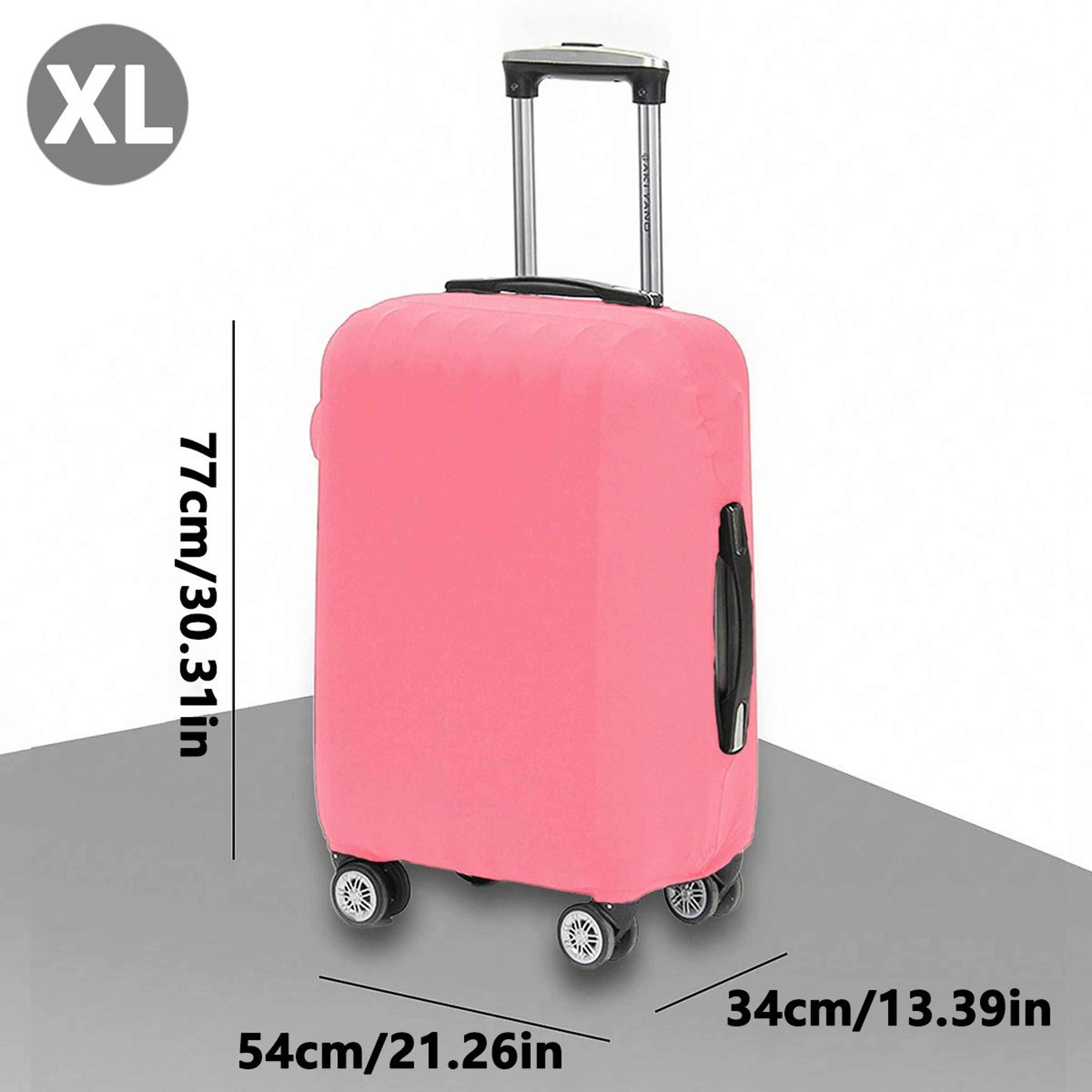 Fashion Travel Suitcase Protective Cover Solid Color Fits 1832 Inch Luggage