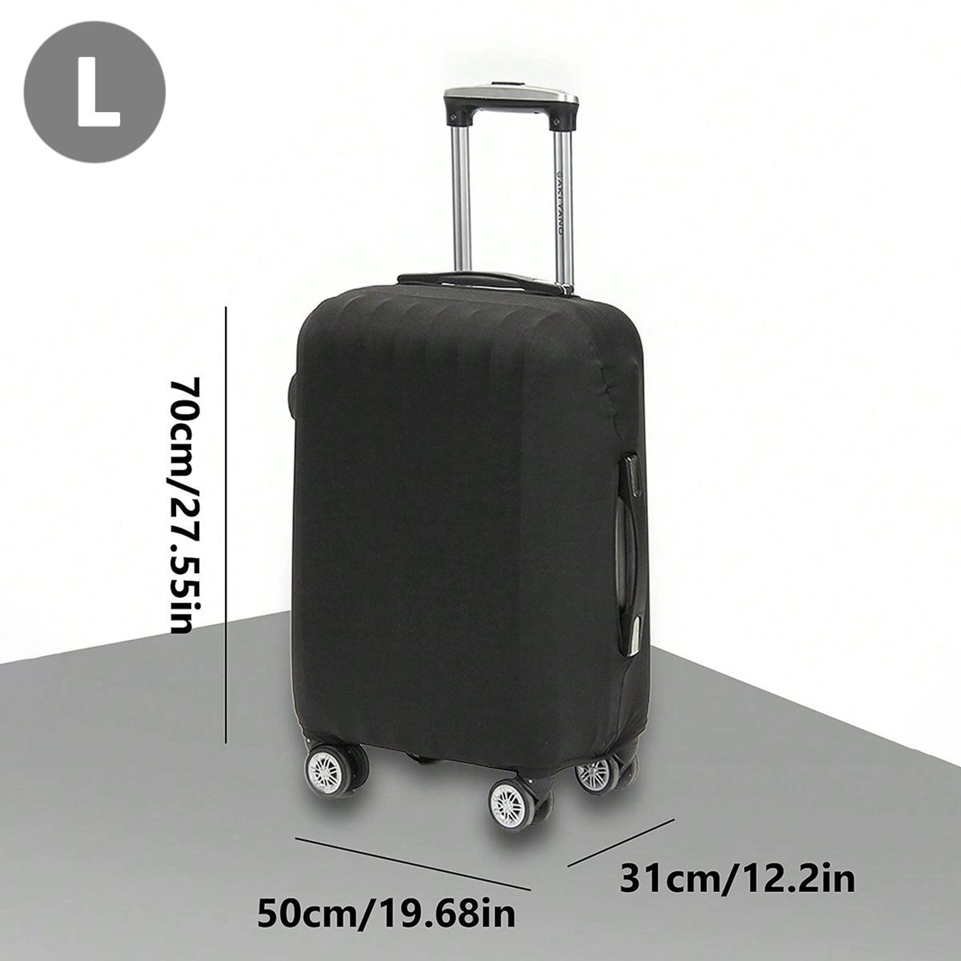 Fashion Travel Suitcase Protective Cover Solid Color Fits 1832 Inch Luggage