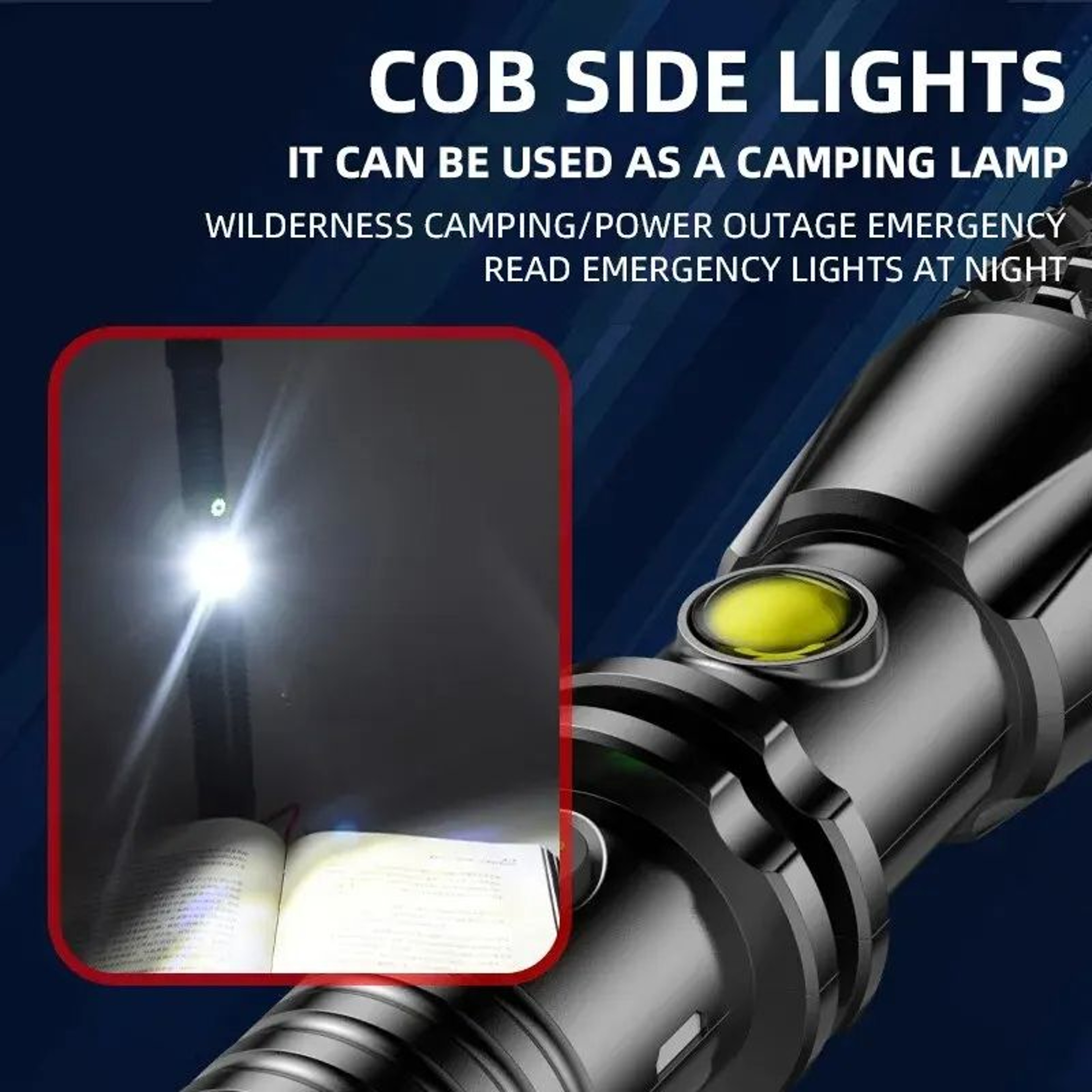 Wolf Tooth Lamp Rod Super Bright LED Outdoor Retractable Strong Light MultiFunctional Vehicle Patro 2