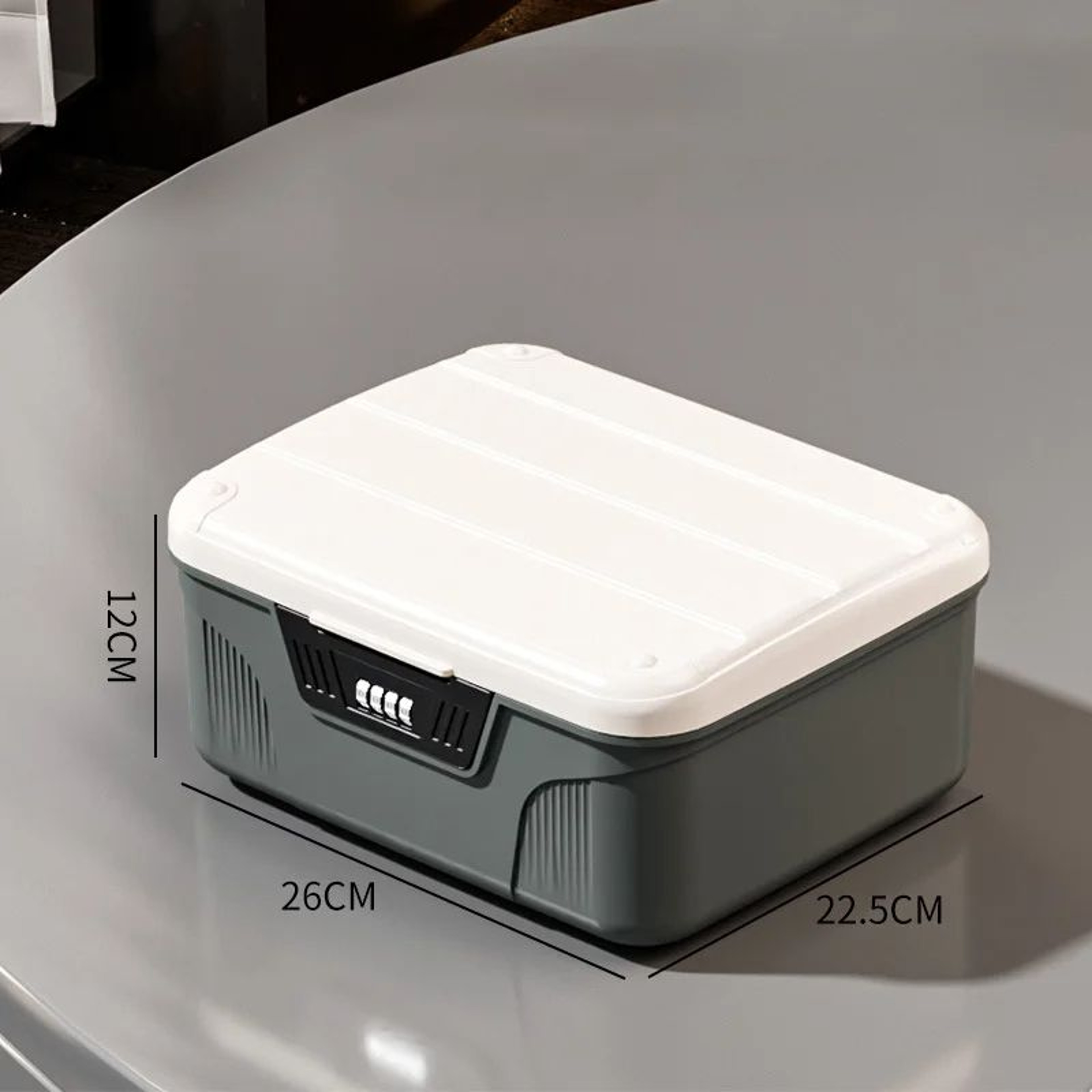 Four Digit Password Lock Safe Box Portable Privacy Security Storage Box For Passport Medicine Cash  1