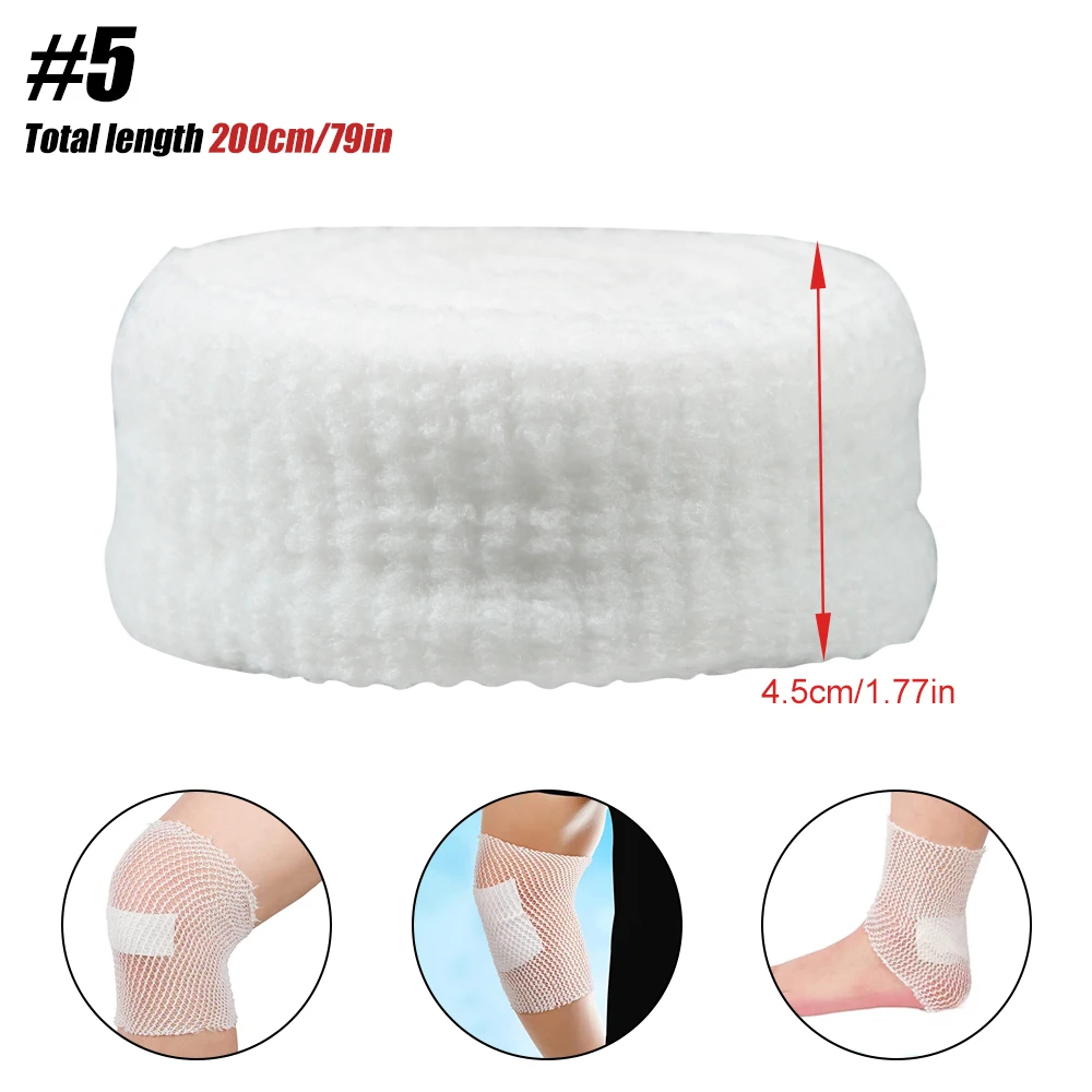 Elastic Net Wound Dressing Breathable Tubular Bandage Mesh Retainer For Ankle  Adult Wound Care 8