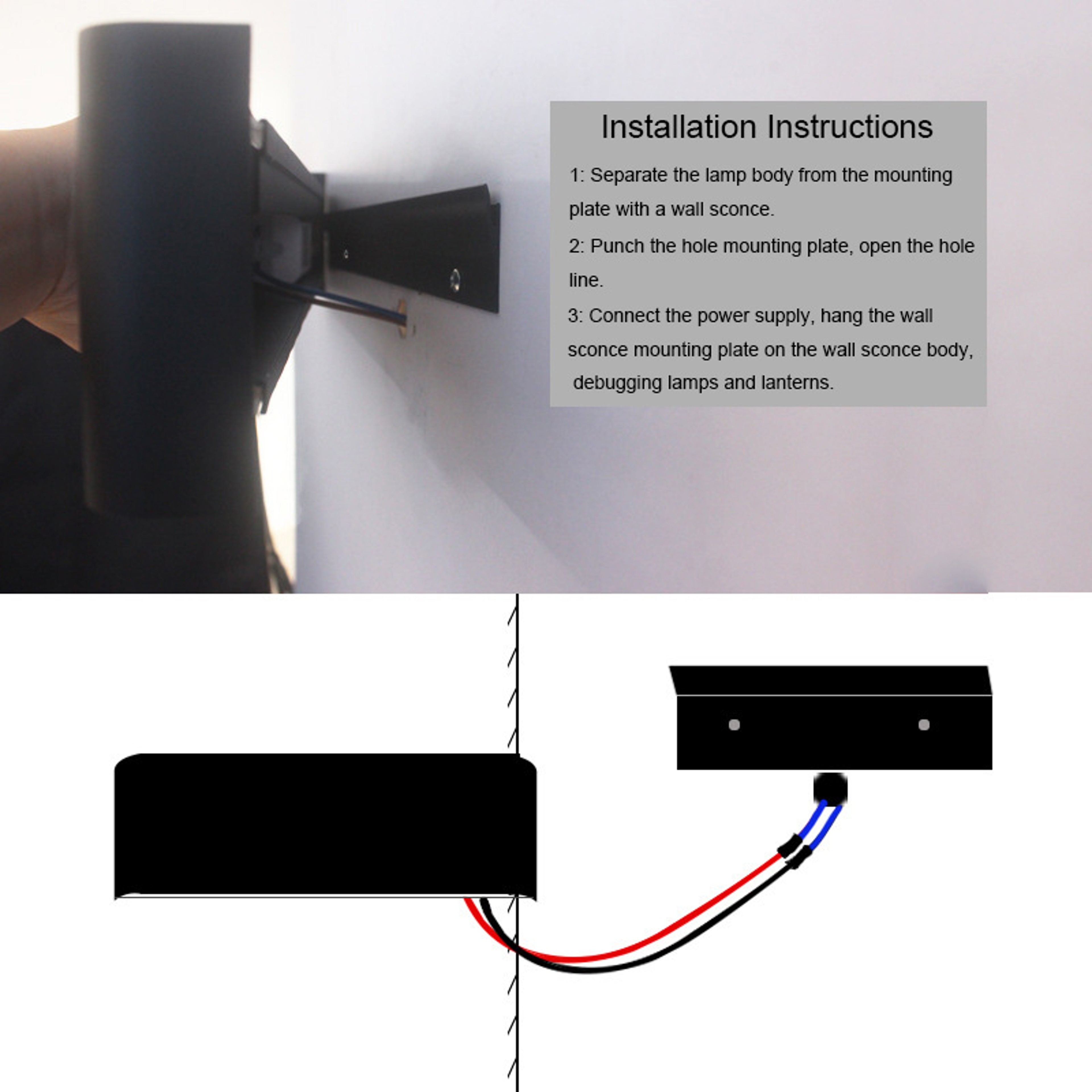 Modern LED Wall Light with 2.4G Remote, 16W Dimmable Indoor Wall Lamp for Home & Office – view 6