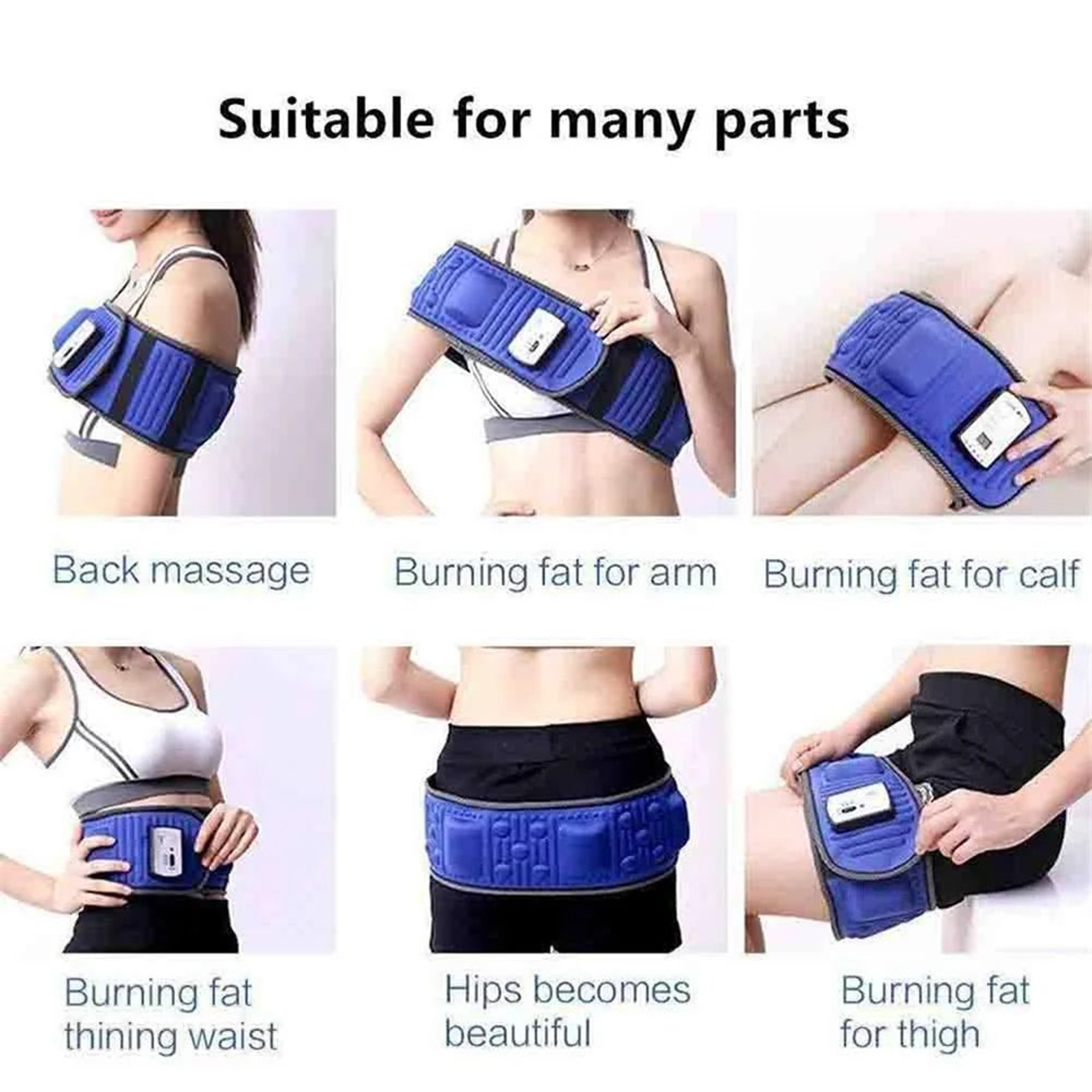 Electric Vibration Full Body Belt Abdominal Massager For Waist Fat Burning Slimming Weight Loss Mus 3