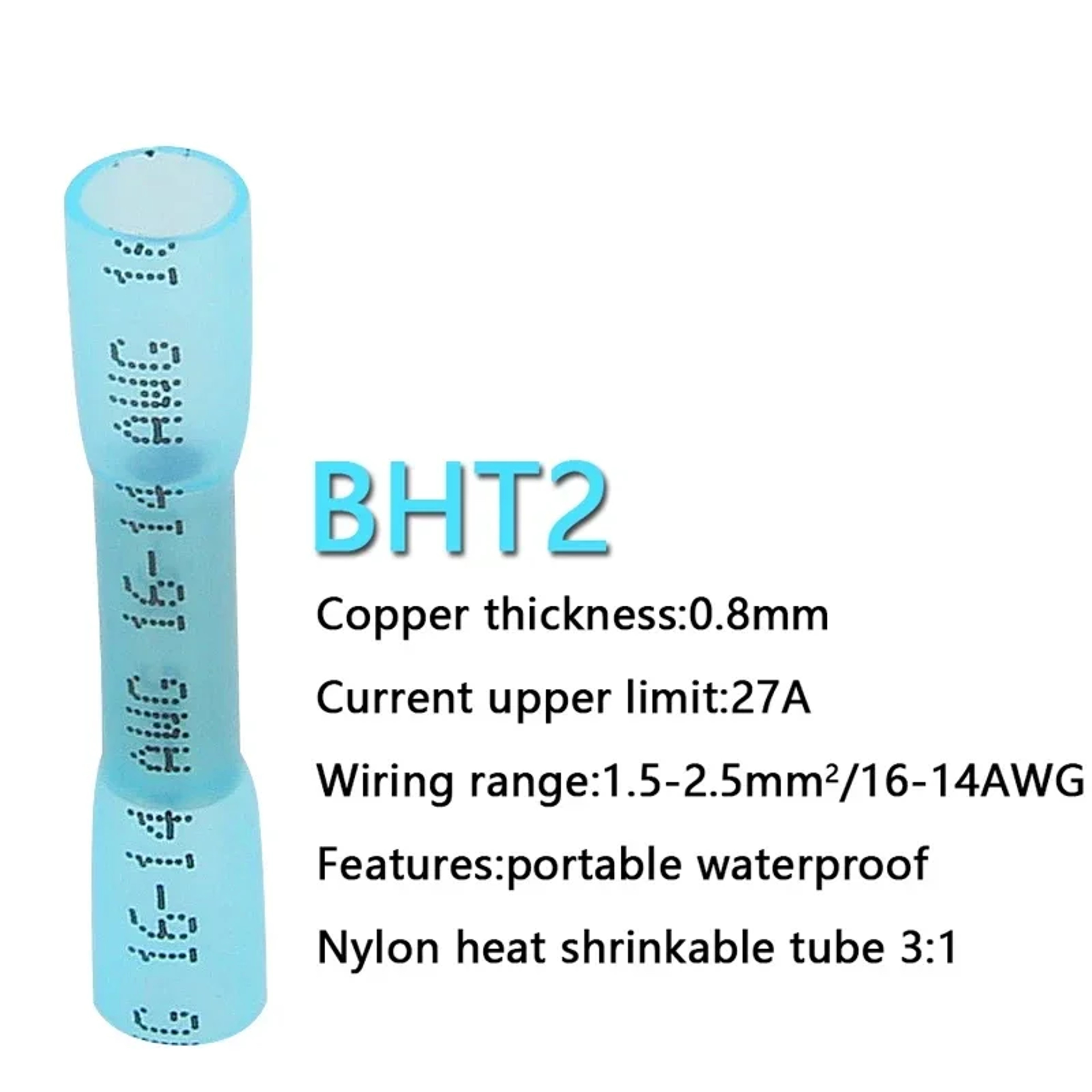 Waterproof Heat Shrink Butt Wire Connectors AWG Automotive Electrical Crimp Terminals for Cable Splice Repair – view 10