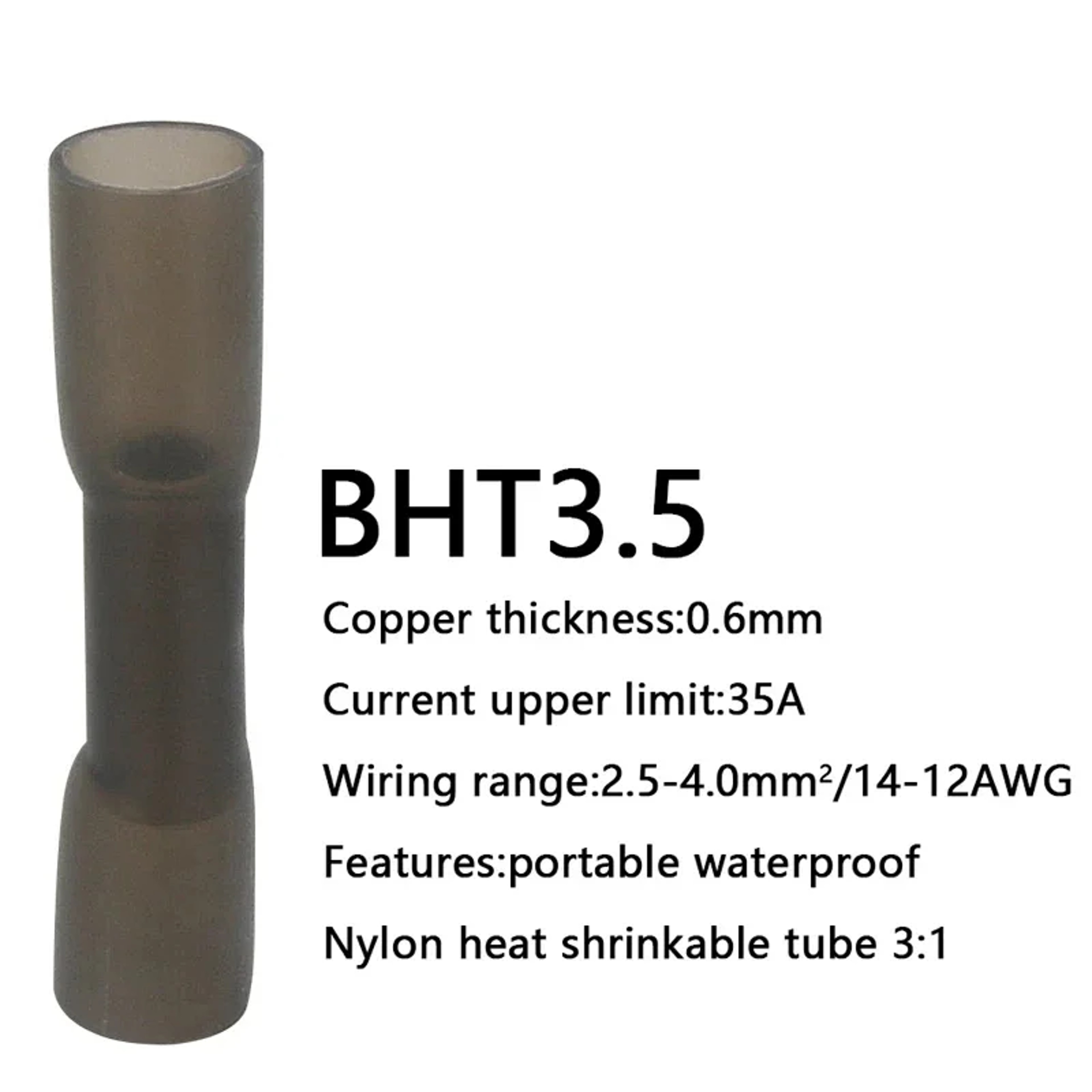 Waterproof Heat Shrink Butt Wire Connectors AWG Automotive Electrical Crimp Terminals for Cable Splice Repair – view 12