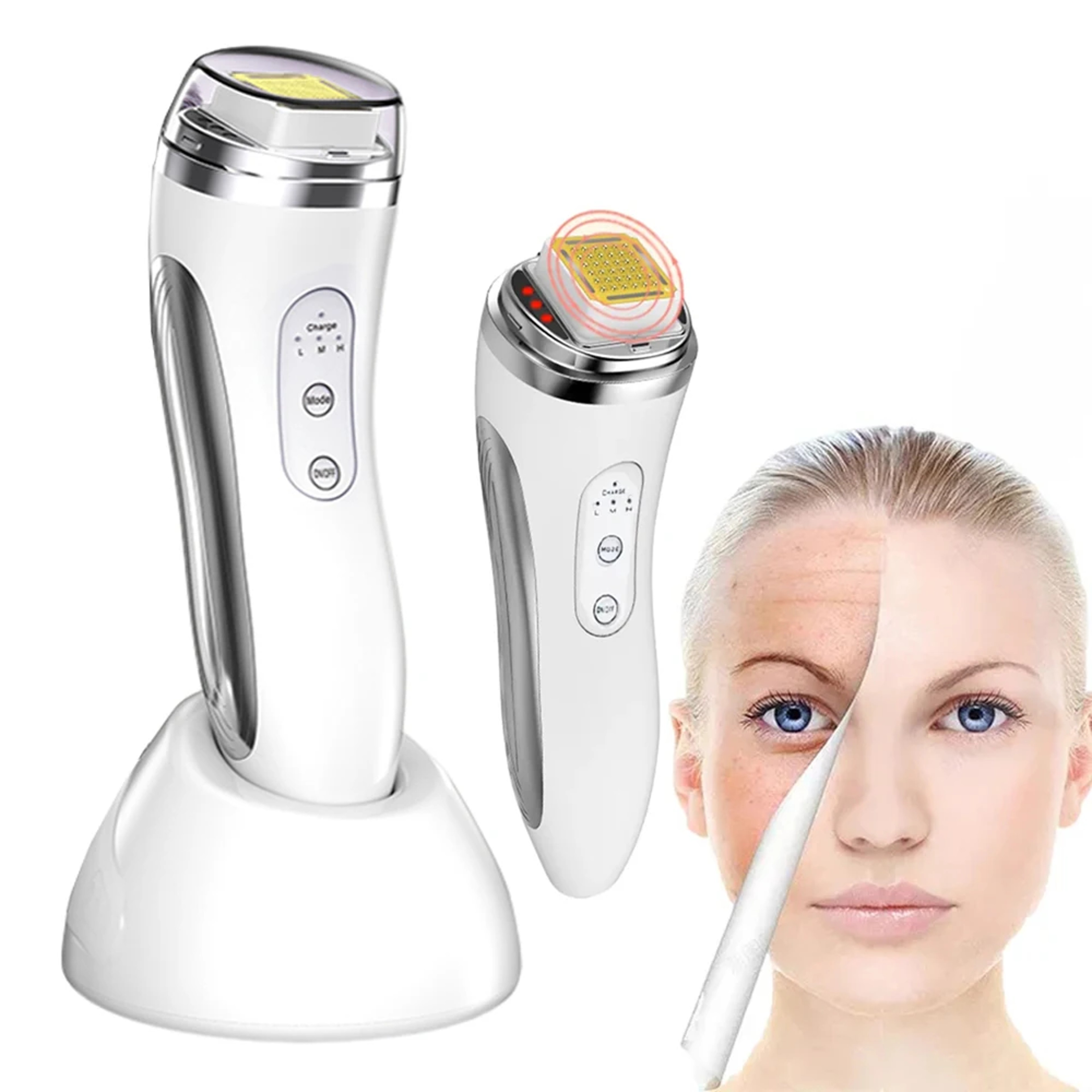 RF Radio Frequency Dot Matrix Face Lifting Massager, Skin Tightening & Wrinkle Remover Facial Machine, Home Anti-Aging – view 1