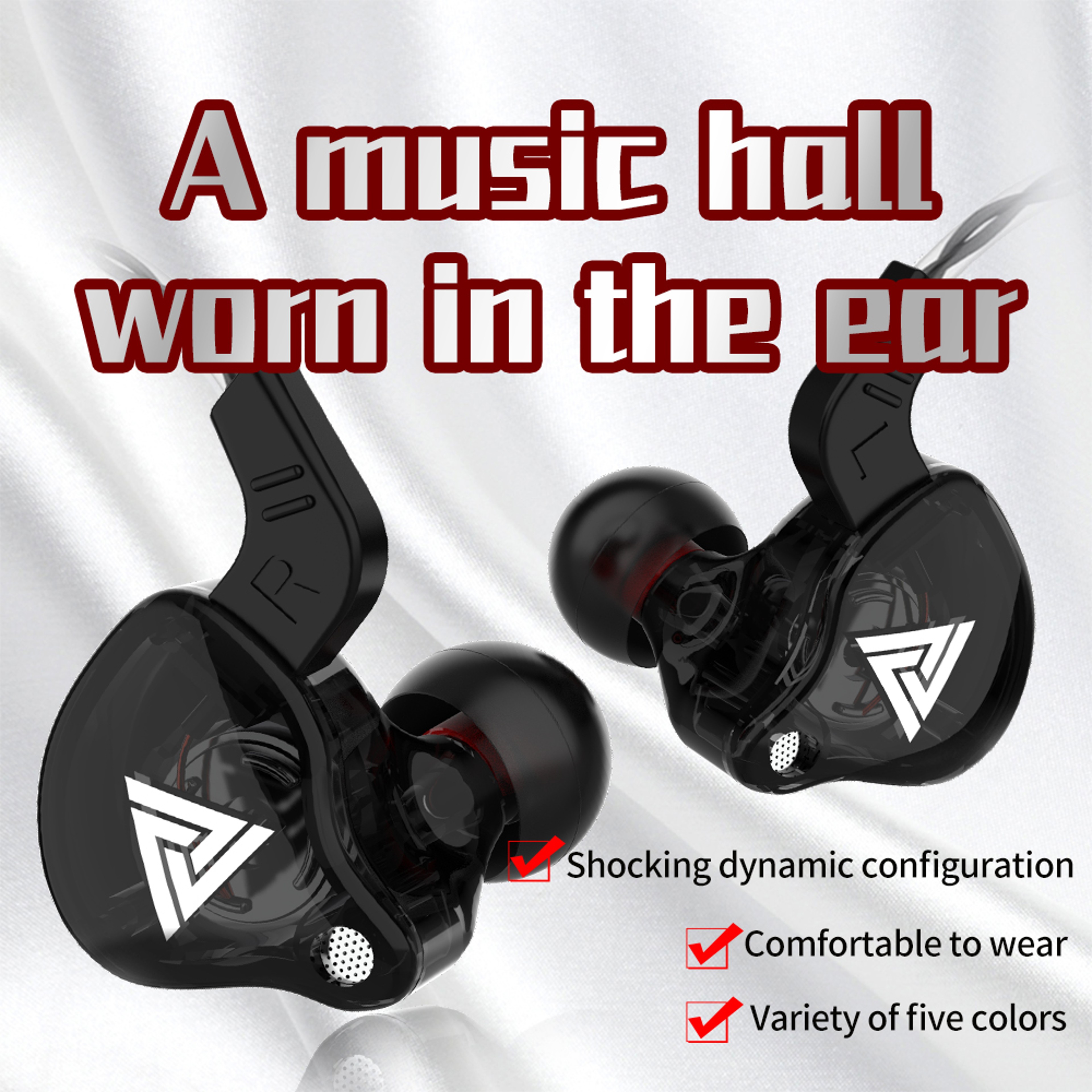 Wired Earphones with Mic, HiFi Sound Quality In-Ear Headphones, Gaming Headset for Mobile, PC, Bass Earbud – view 3