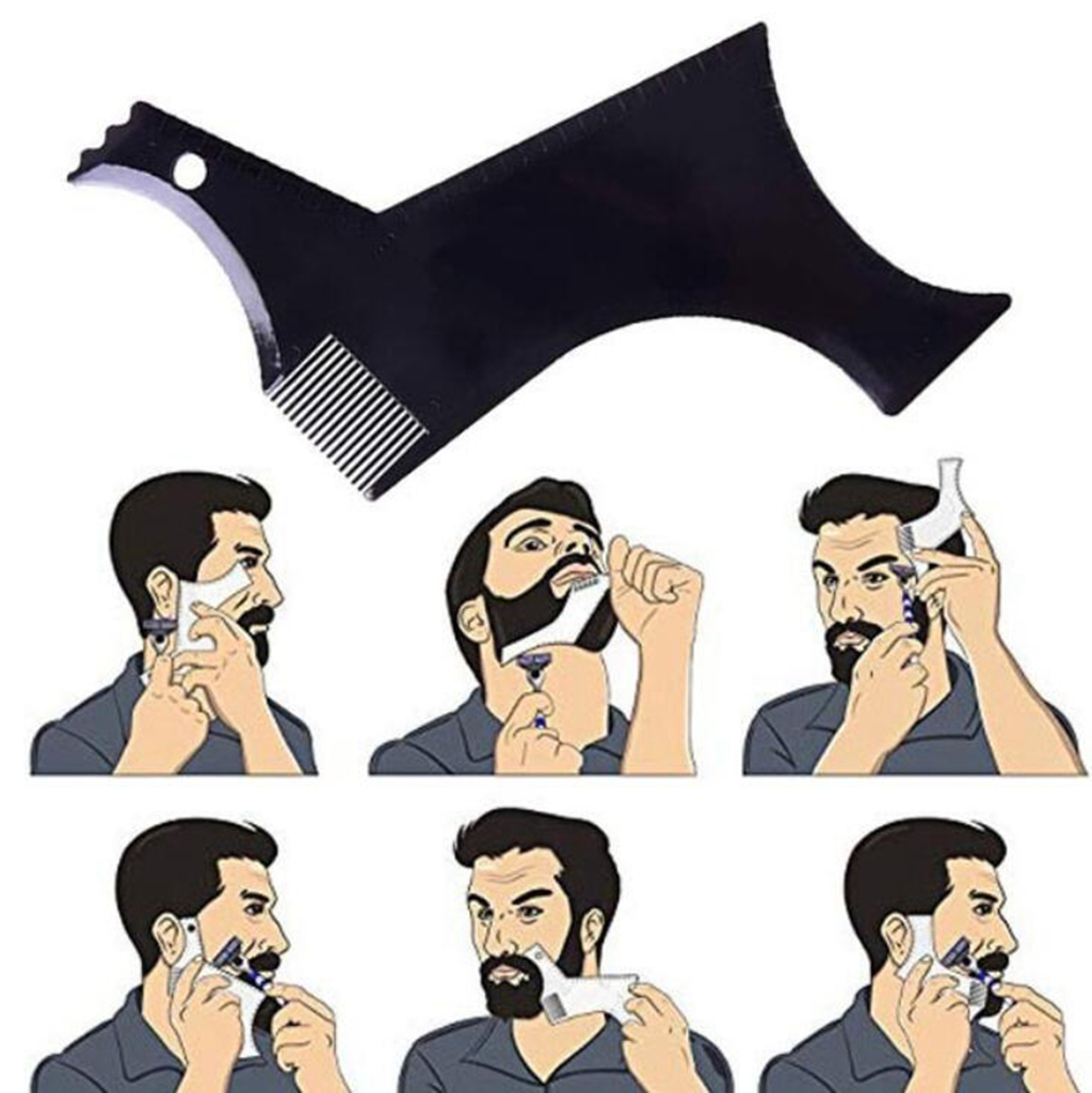 Male Shaving Apron Beard Catcher Cape, Hairdresser & Barber Bib for Men Shaver Cleaning Face Bib for Shaved Hair – view 6
