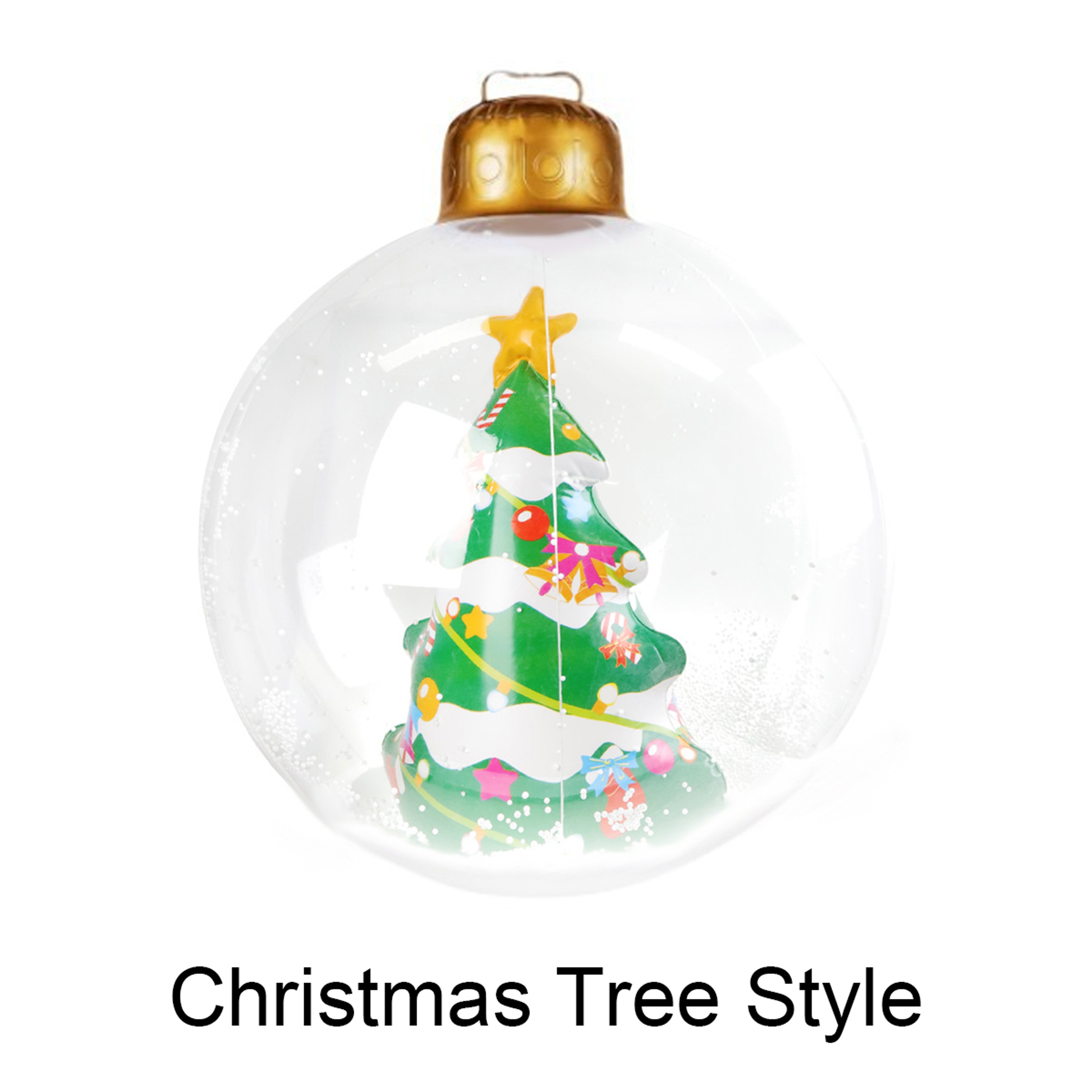 Christmas Ball Outdoor Inflatable, Transparent Giant, Inflatable Decorated Snowman Balls – view 8