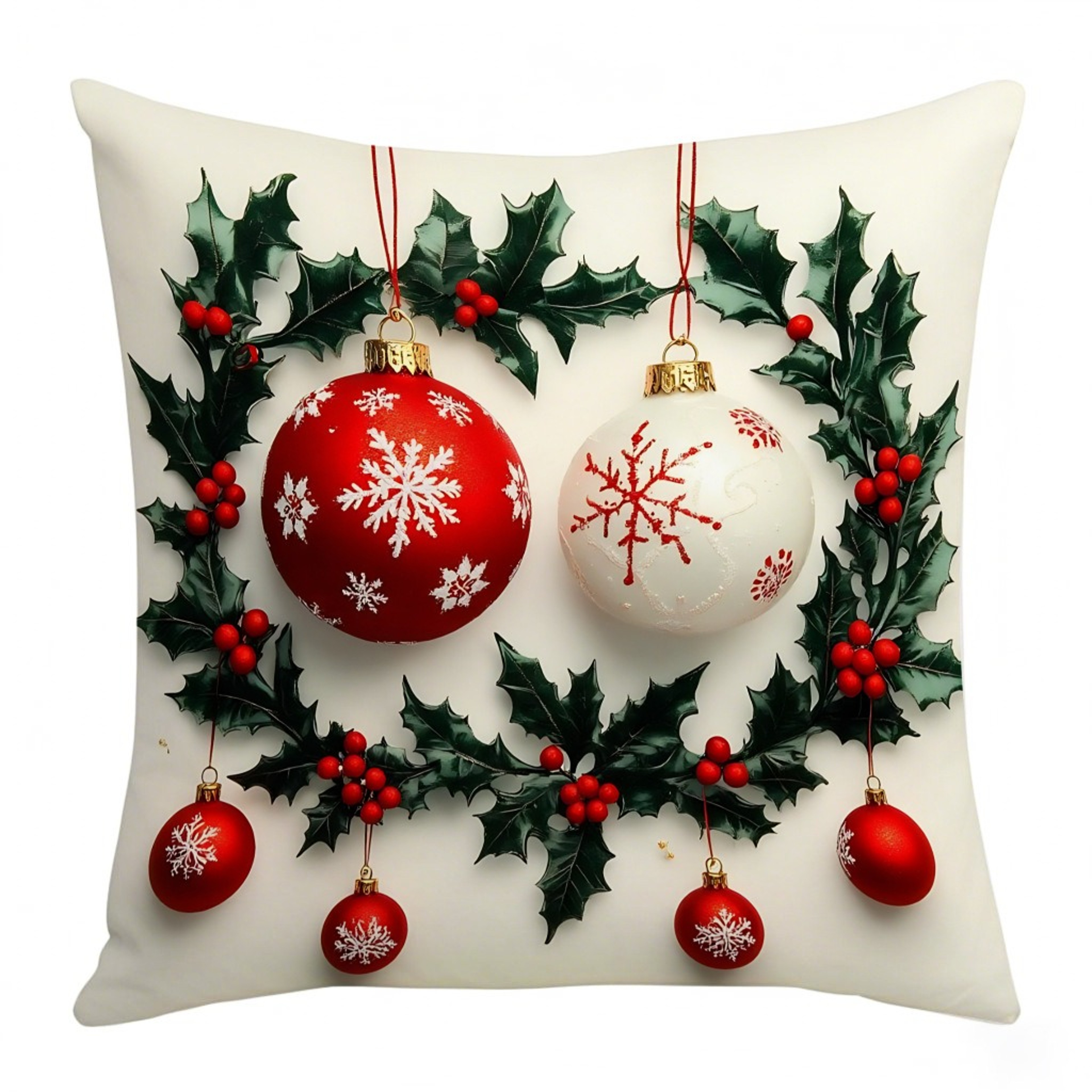 Print Throw Pillowcase Santa, Linen Plush Cartoon Snowman, Merry Christmas Decor, Happy New Year – view 8