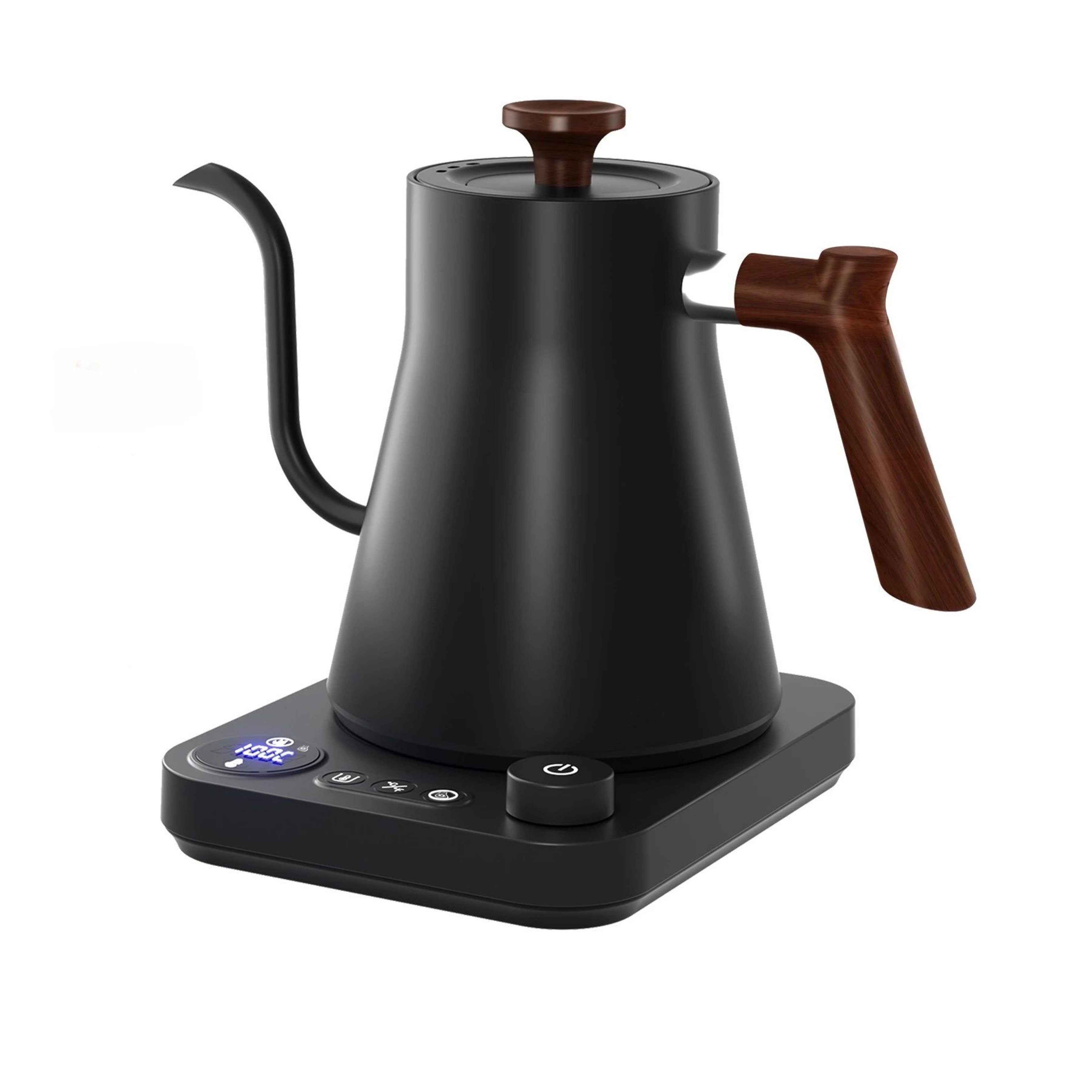 Smart Constant Temp Gooseneck Electric Kettle Hand Brew Coffee Milk Powder  Tea Pot With Timer 7