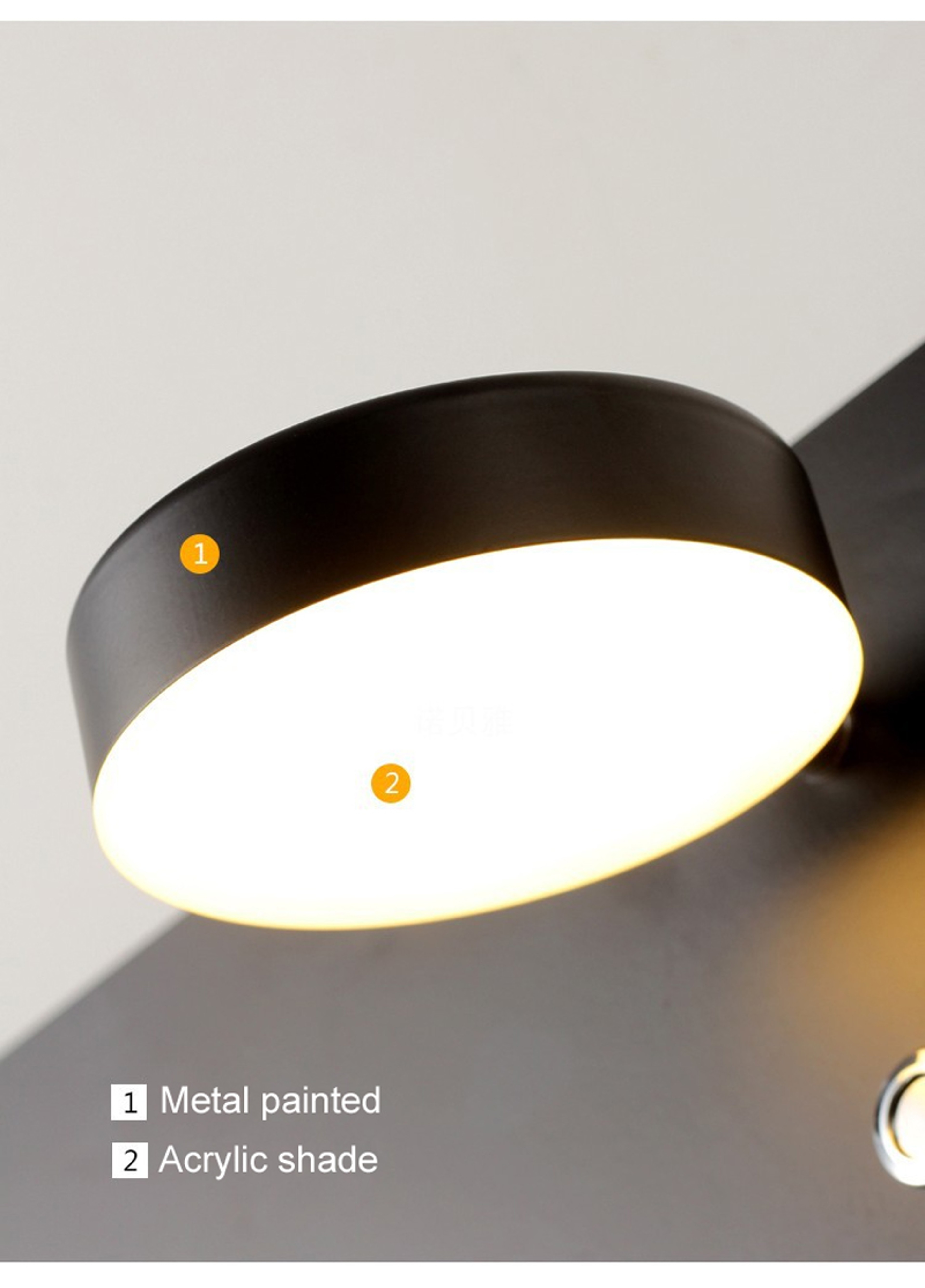 Interior LED Wall Light With Mobile Phone Charging USB Wall Lamp With Switch Bedside Reading Light  3