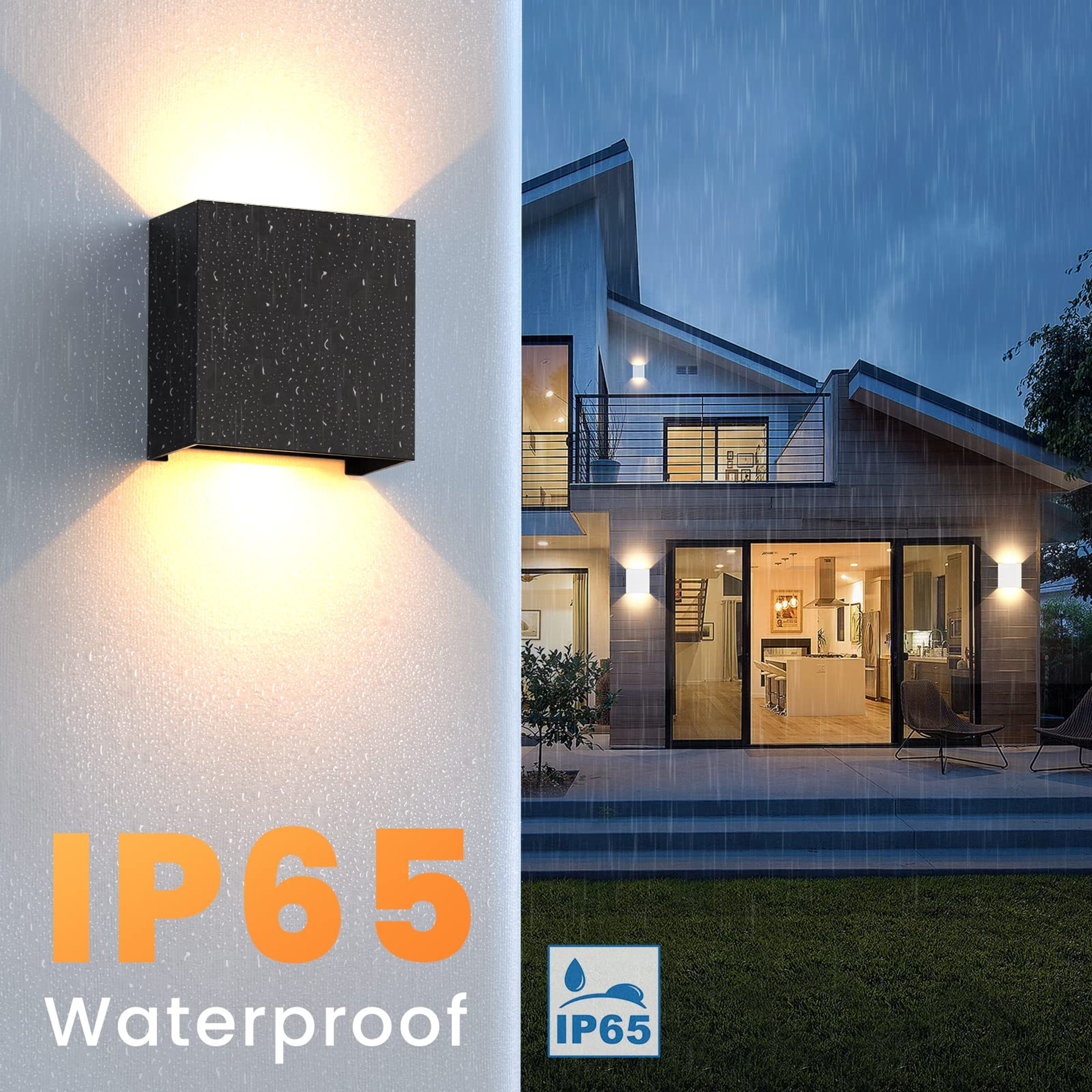 Indoor Outdoor Wall Lamp LED Wall Sconces Modern Up Down Wall Mount Lights For Living Room Hallway  4