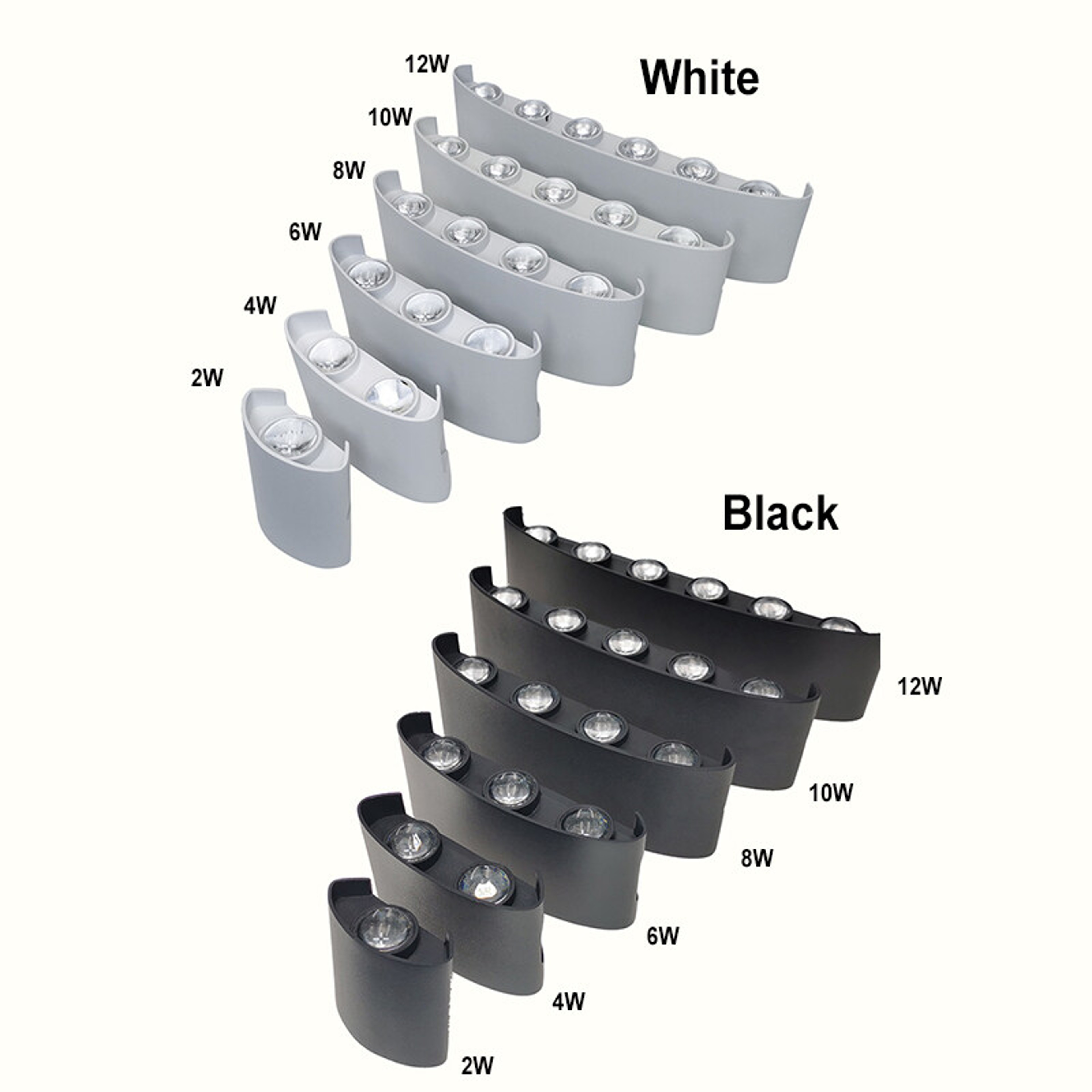 Modern LED Wall Sconces Up Down Wall Mount Lights White Indoor Outdoor Lamp For Bedroom Living Room 2