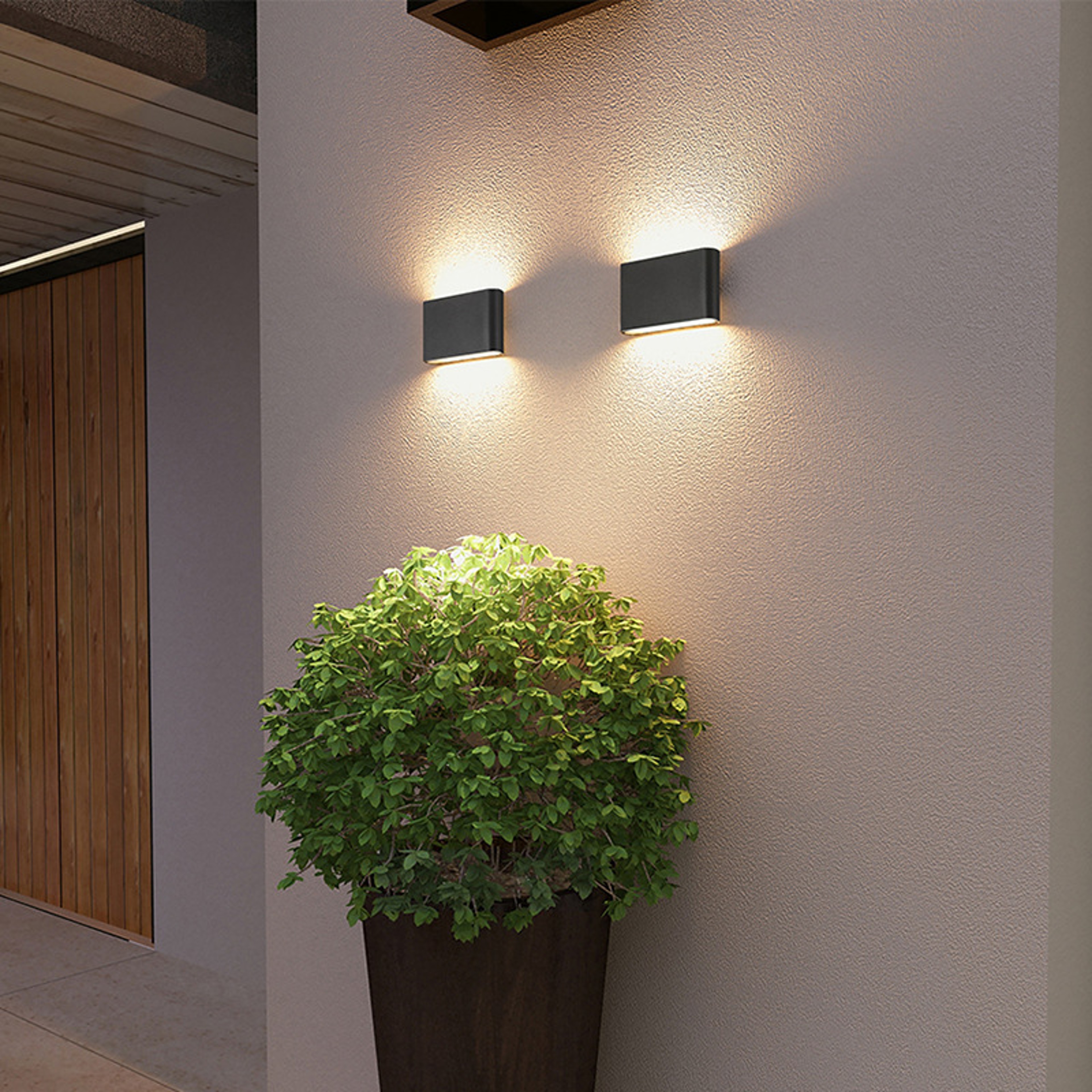 Modern Style Nordic Wall Light Aluminum Waterproof Up Down Lamp Indoor Corridor Lights For Bedroom  1