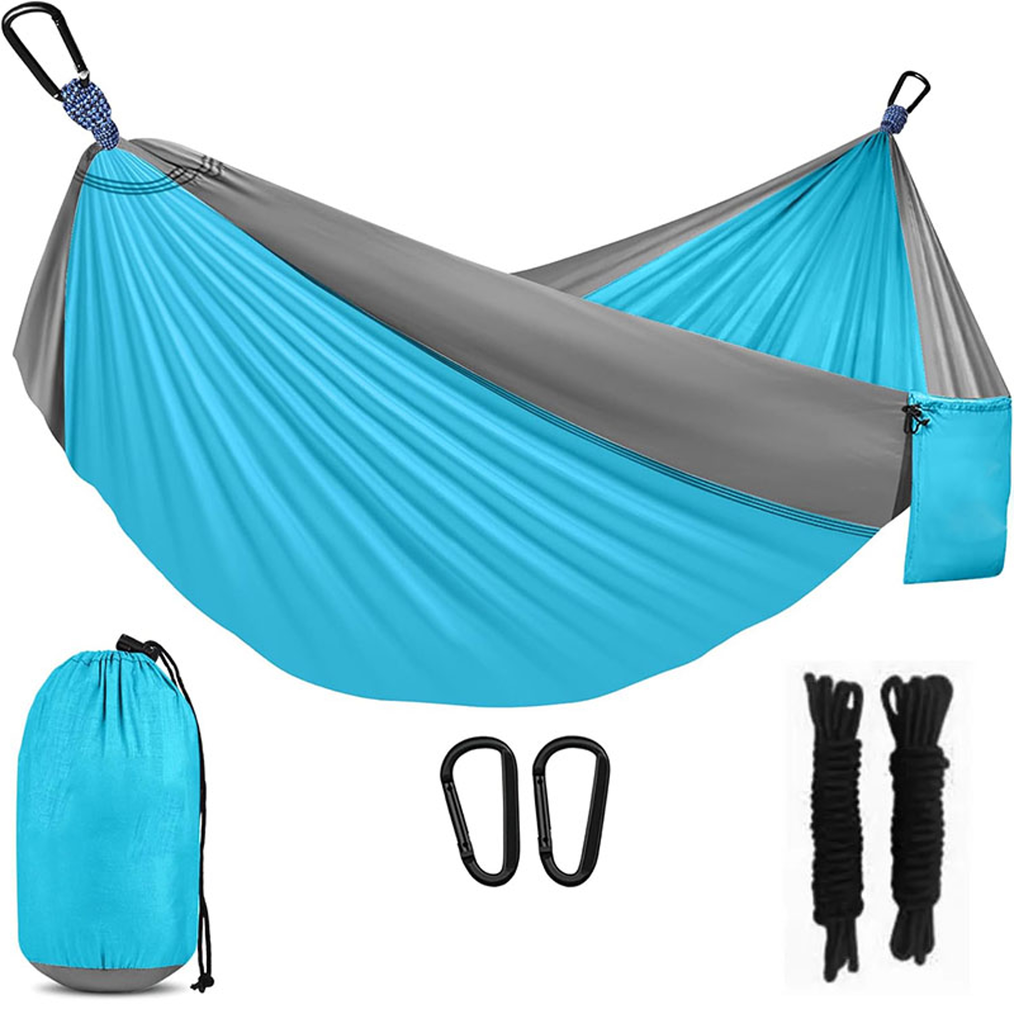 Portable Camping Hammock with Tree Straps and Carry Bag for Travel Beach Hiking – view 8