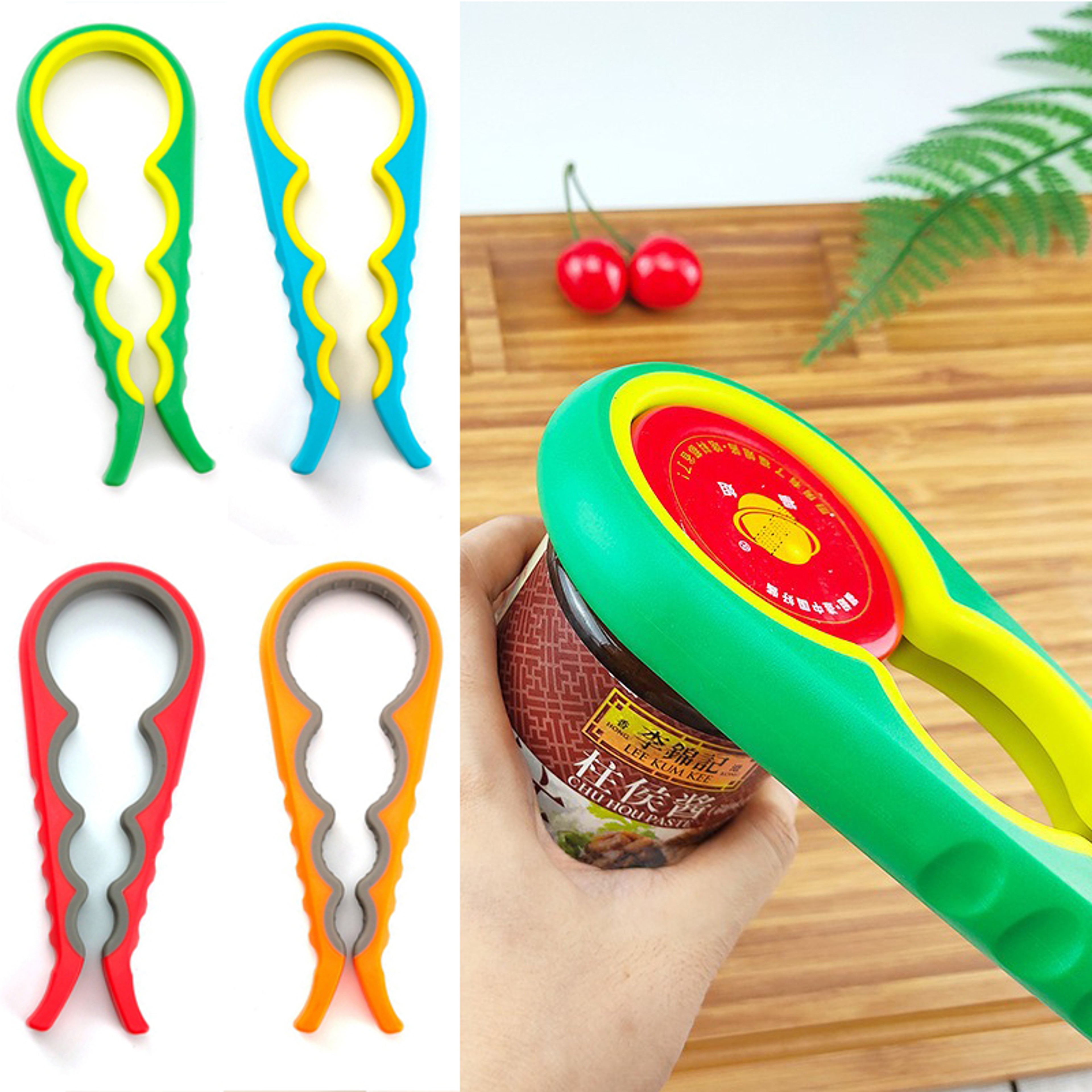 Easy Grip Multi Function Jar Opener and Bottle Cap Opener for Weak Hands – view 1