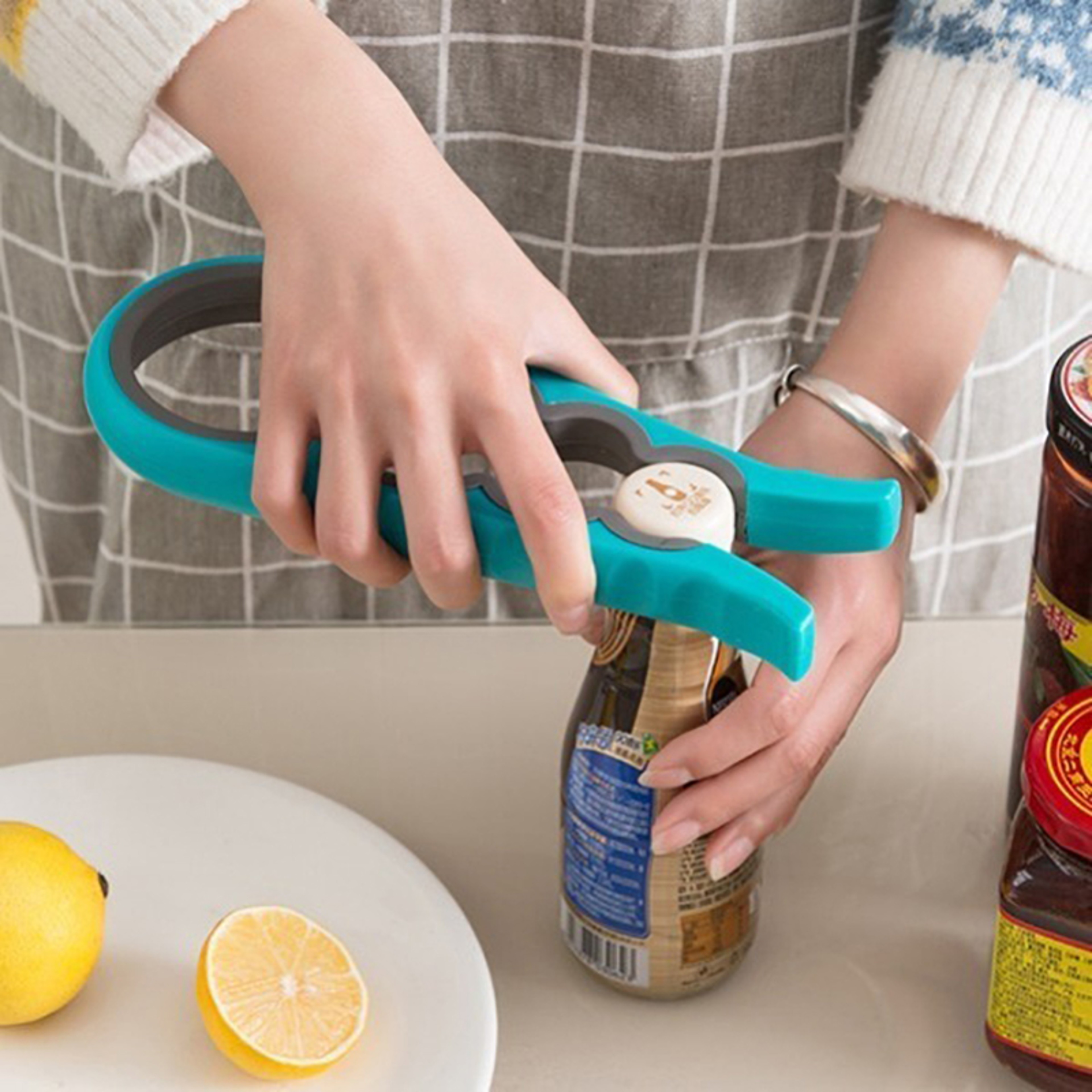 Easy Grip Multi Function Jar Opener and Bottle Cap Opener for Weak Hands – view 3
